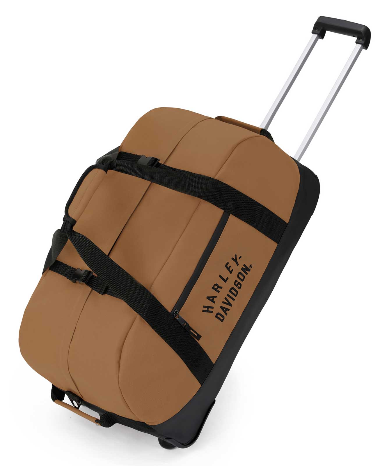 Harley-Davidson 26" Rugged Twill Medium Rolling Duffel Bag - Brown (26") - Wisconsin Harley-Davidson