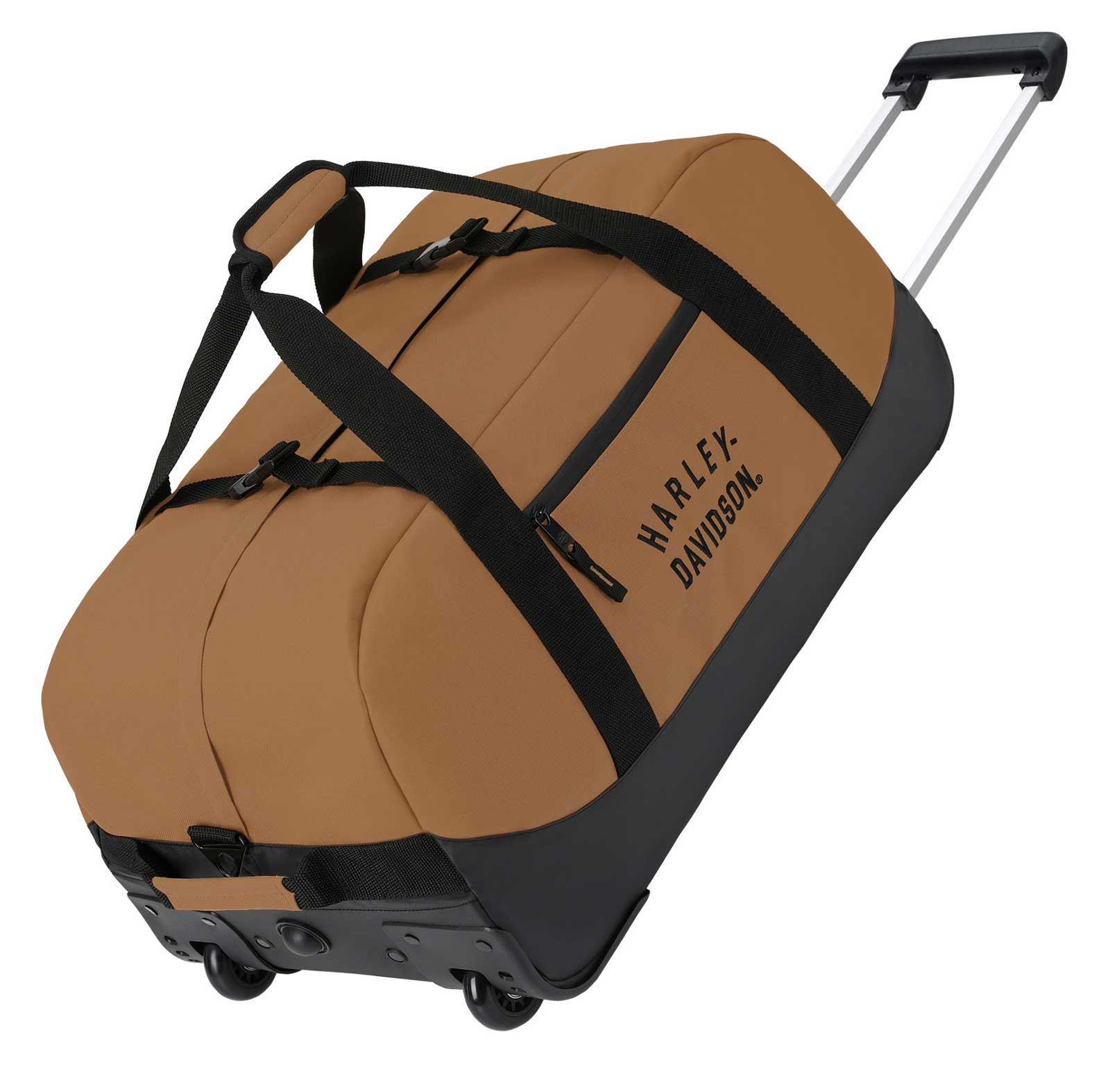 Harley-Davidson 29" Rugged Twill Large Rolling Duffel Bag - Brown (29") - Wisconsin Harley-Davidson