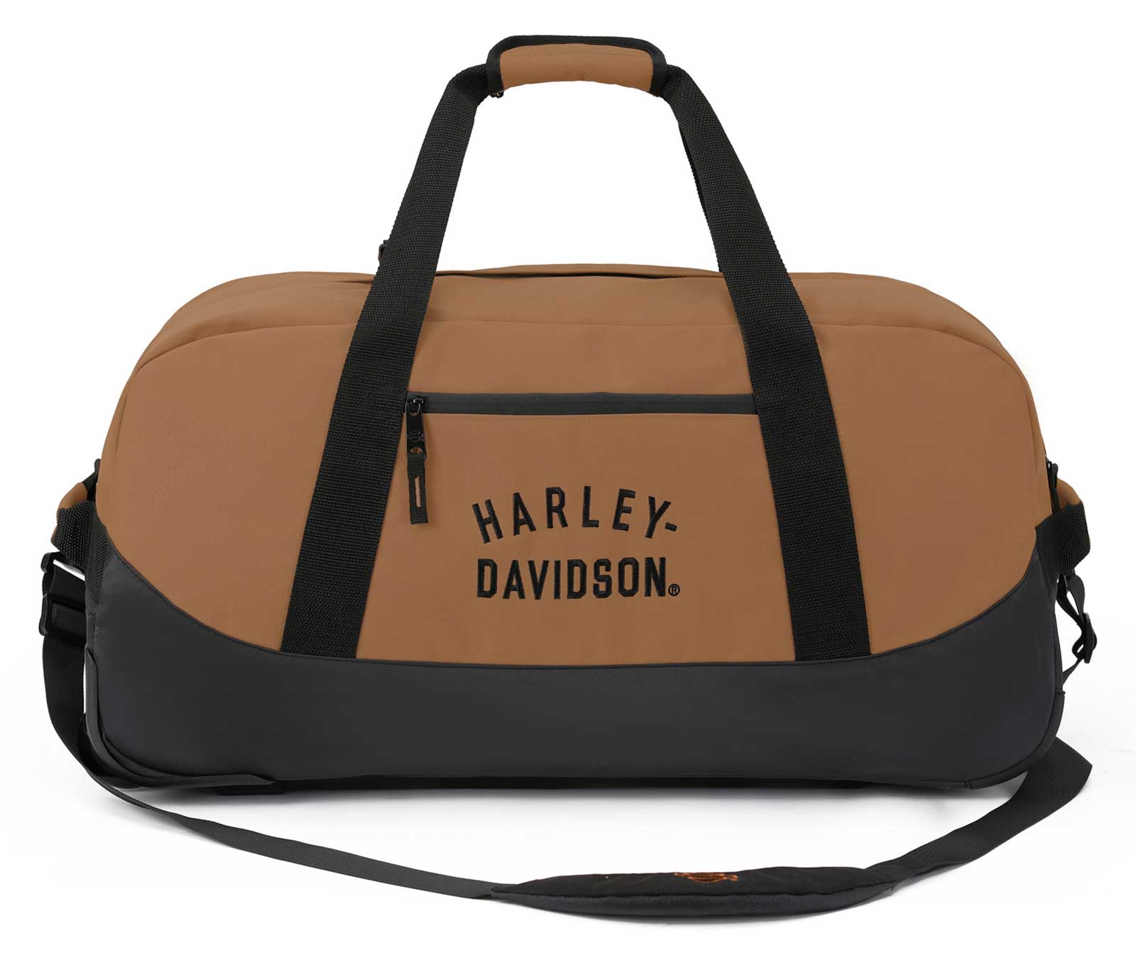 Harley-Davidson 29" Rugged Twill Large Rolling Duffel Bag - Brown (29") - No Hassle Returns at Wisconsin Harley