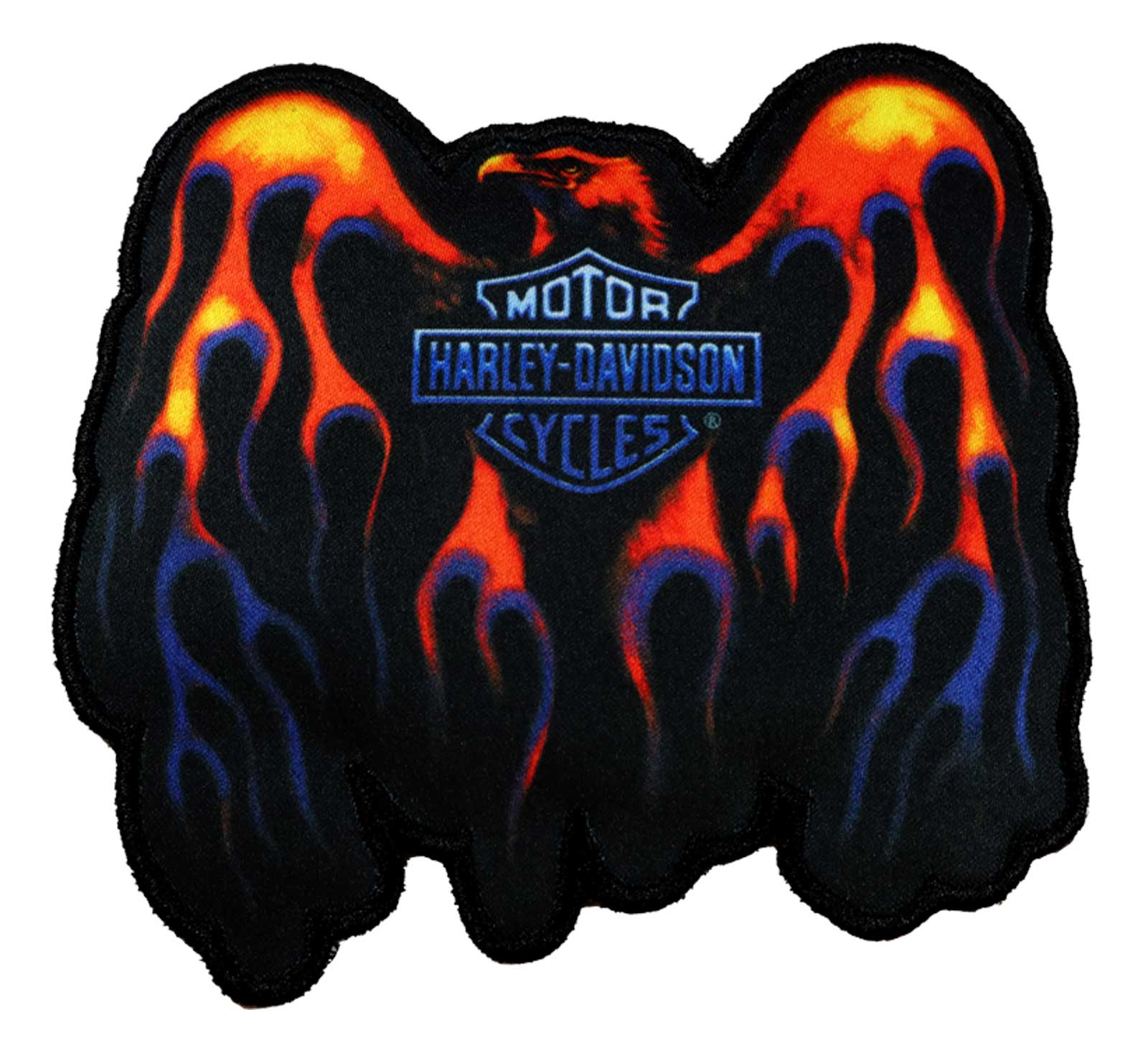Harley-Davidson® 4 in. Embroidered Eagle Rising Flames