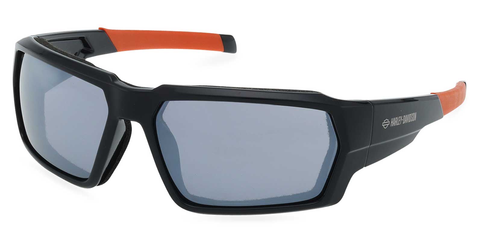 Harley-Davidson Men's Engineered Plastic Sunglasses, Black & Orange Frames - Wisconsin Harley-Davidson