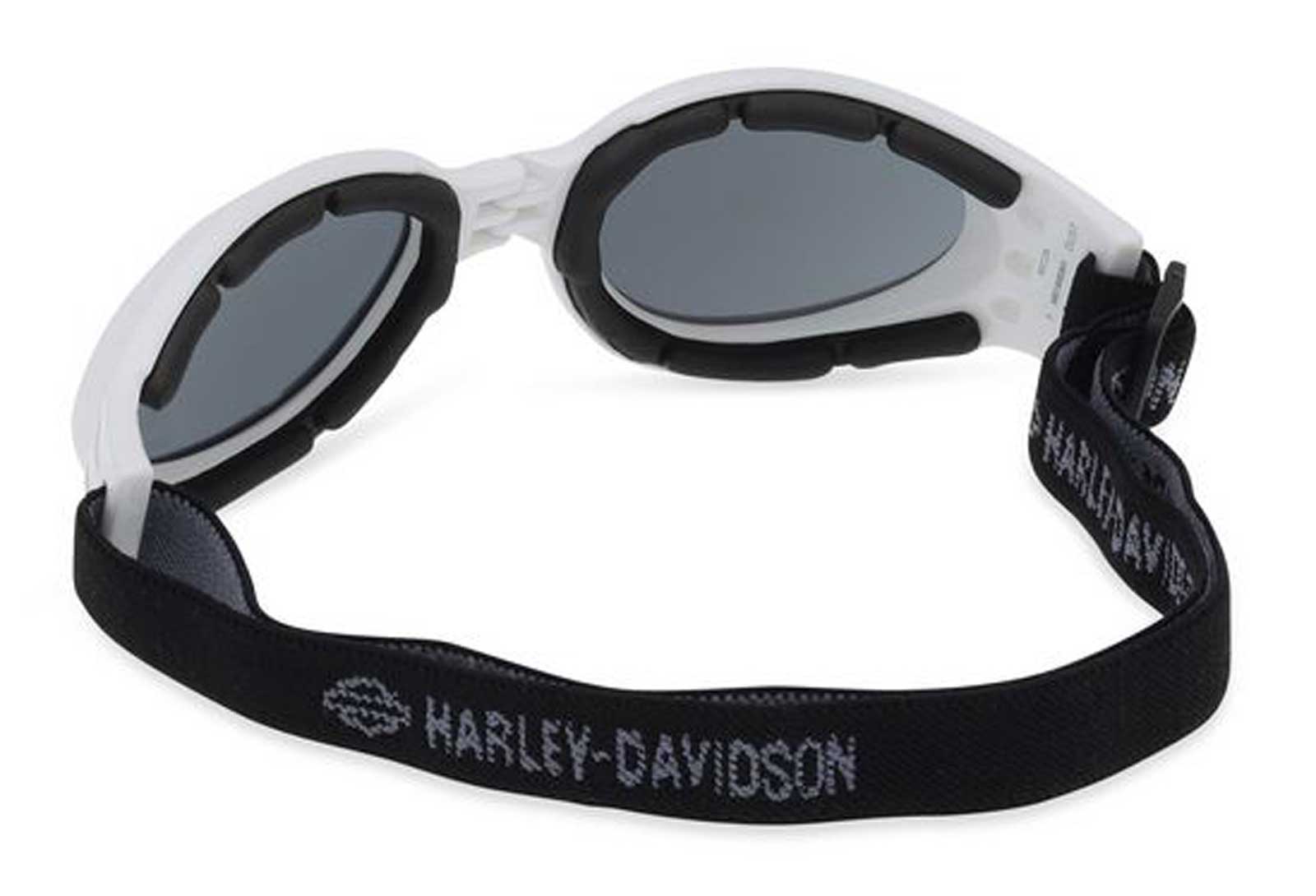 Harley-Davidson Free Shipping - Harley-Davidson Men's Dust Foldable Round Eyewear w/ Headstrap - Shiny White - Free Shipping on many products plus Orders Over $99