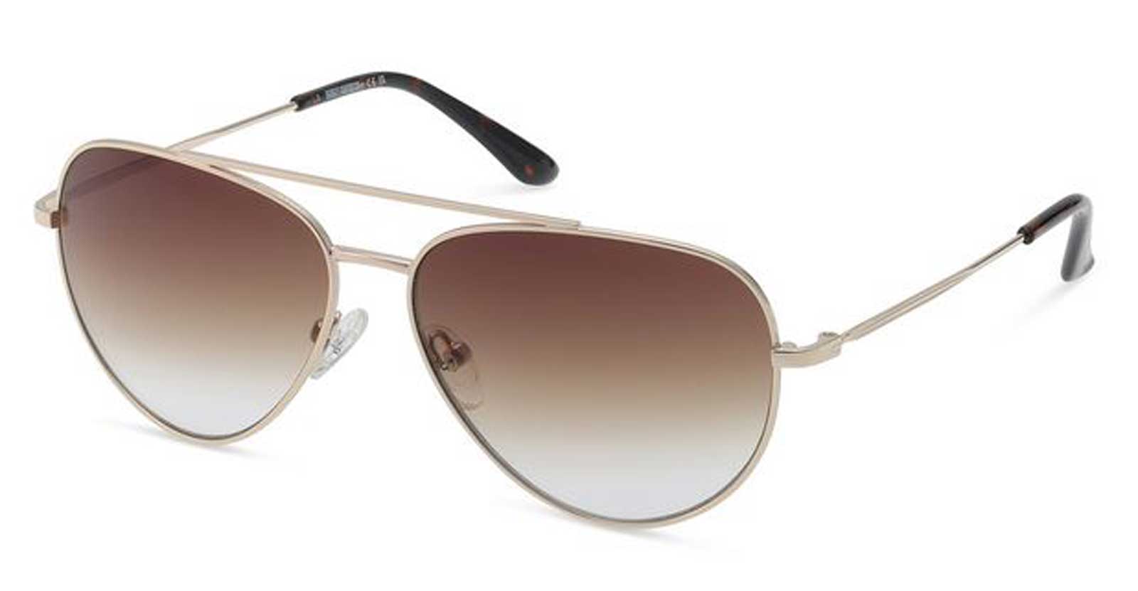 Harley-Davidson Women's Metal Pilot Sunglasses, Shiny Pale Gold Frames - Wisconsin Harley-Davidson