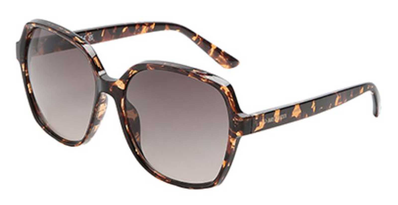 Harley-Davidson Women's Square Fashion Sunglasses, Dark Havana Brown Frames - Wisconsin Harley-Davidson