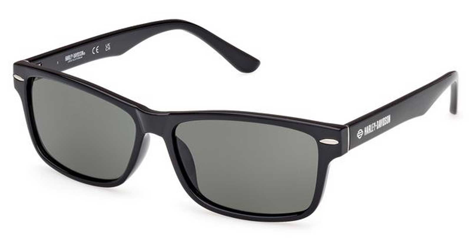 Impact Resistance Glass Lens Sunglasses Mens Rectangular Biker Shades -  Black Brown - CW1896QU988