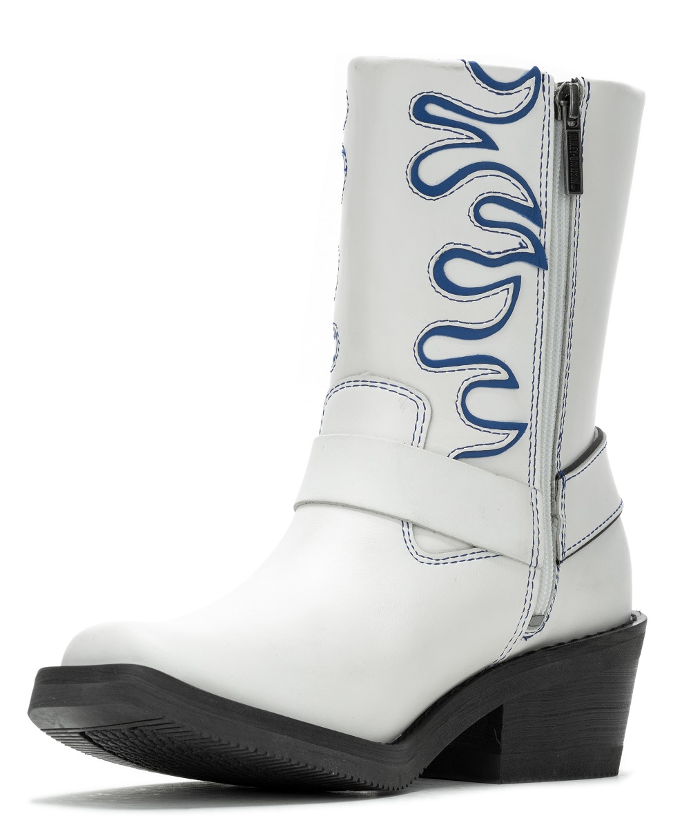 Harley-Davidson Free Shipping - Harley-Davidson Women's Korsen 8-In White Motorcycle Harness Boots D87293 - Free Shipping on many products plus Orders Over $99