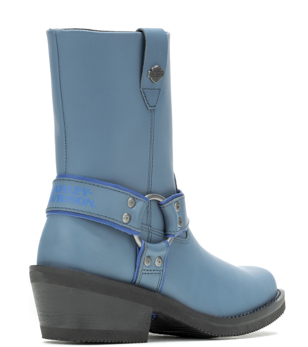 Harley-Davidson Women's Korsen Western Styled Blue Fashion Harness Boots D87292 - No Hassle Returns at Wisconsin Harley