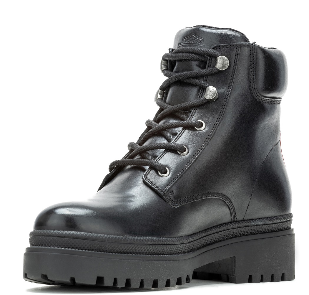 Harley-Davidson Free Shipping - Harley-Davidson Women's Tressler Black with Red HD® Logo Fashion Boots D87288 - Free Shipping on many products plus Orders Over $99