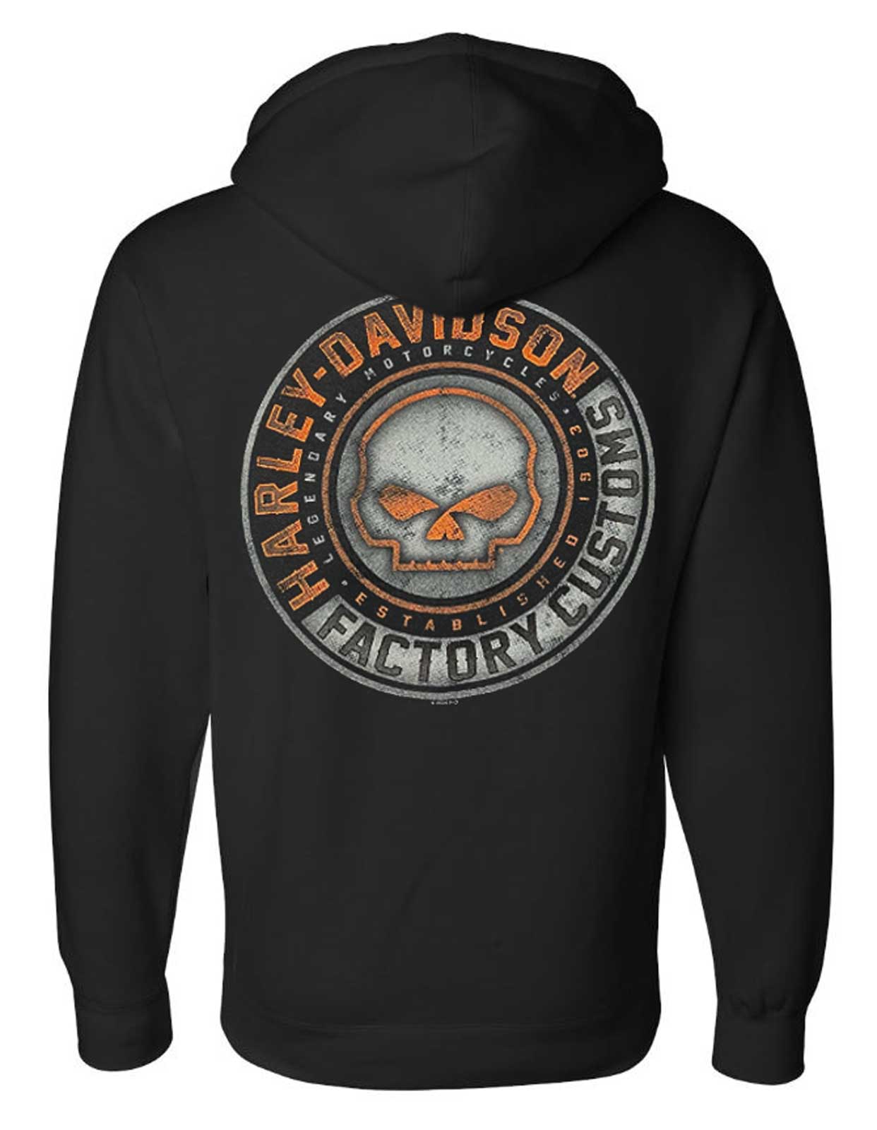 Harley-Davidson Free Shipping - Harley-Davidson Men's Halo Willie G Skull Poly-Blend Pullover Hoodie, Black - Free Shipping on many products plus Orders Over $99