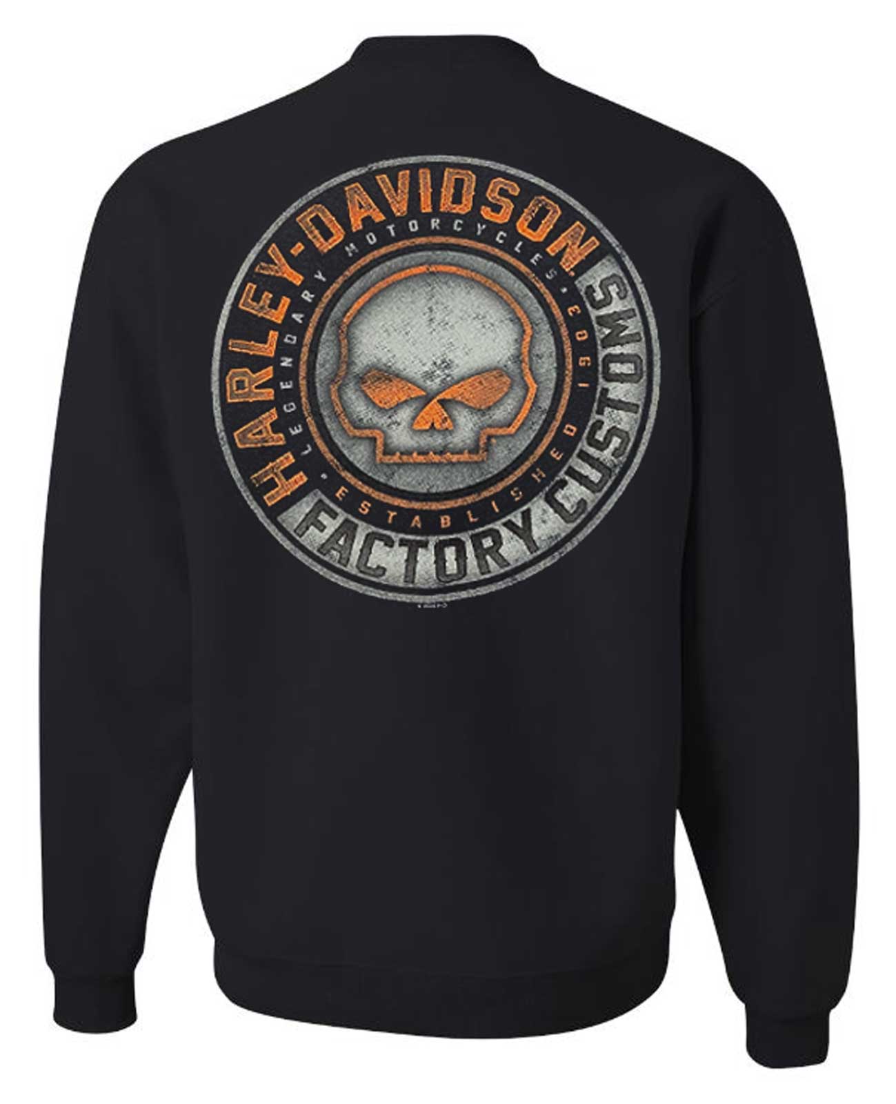 HARLEY-DAVIDSON スウェット Harley-Davidson® Men's Lightning Crest 1/4 Zip Cadet