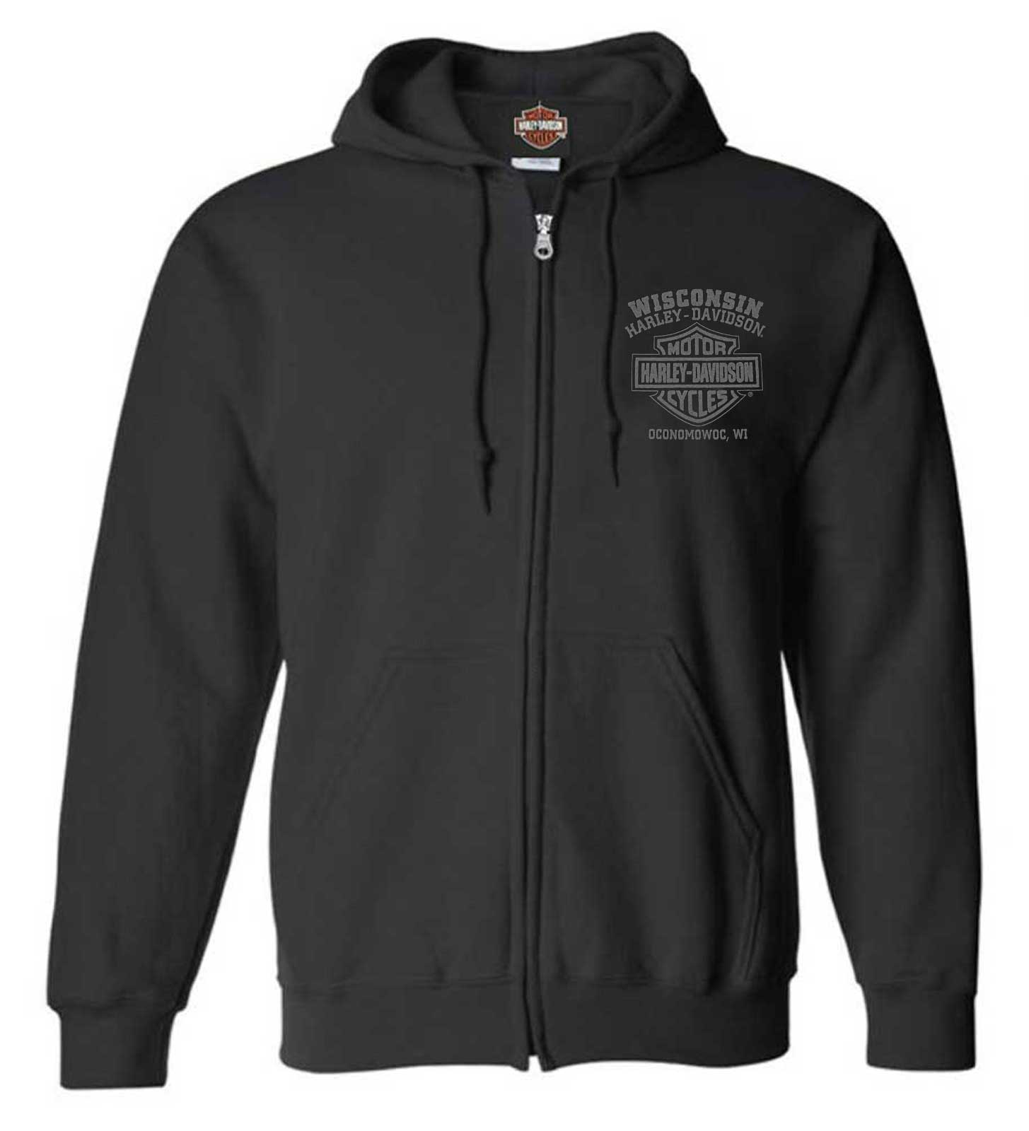 Harley-Davidson■Willie G Skull■ジップアップ フーディ Men's Willie G Skull Zip-Up Hoodie | Harley-Davidson USA