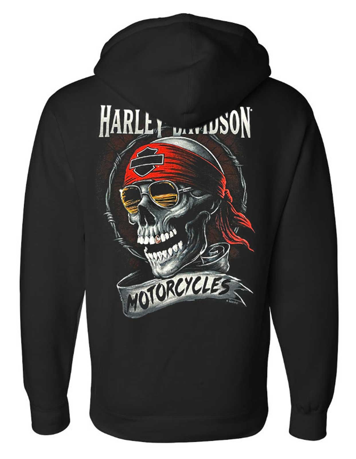 Harley-Davidson Free Shipping - Harley-Davidson Men's Shady Biker Skull Poly-Blend Pullover Hoodie, Black - Free Shipping on many products plus Orders Over $99