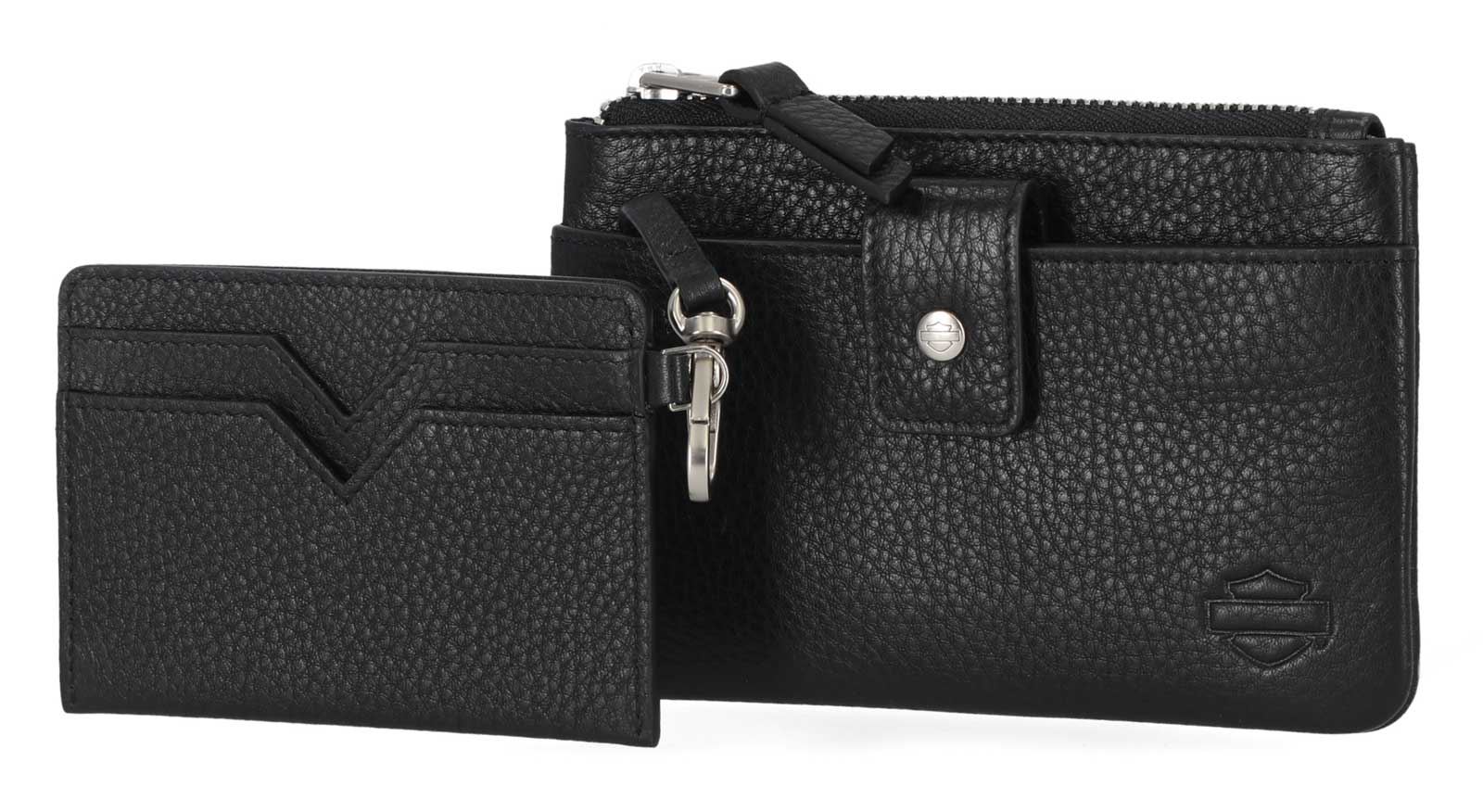 Harley-Davidson Free Shipping - Harley-Davidson Women's Pebble Leather Bar & Shield Vintage Wallet - Black - Free Shipping on many products plus Orders Over $99