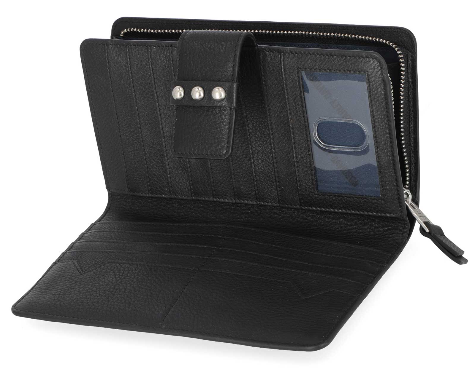 Harley-Davidson Free Shipping - Harley-Davidson Women's Pebble Leather Bar & Shield Continental Wallet - Black - Free Shipping on many products plus Orders Over $99