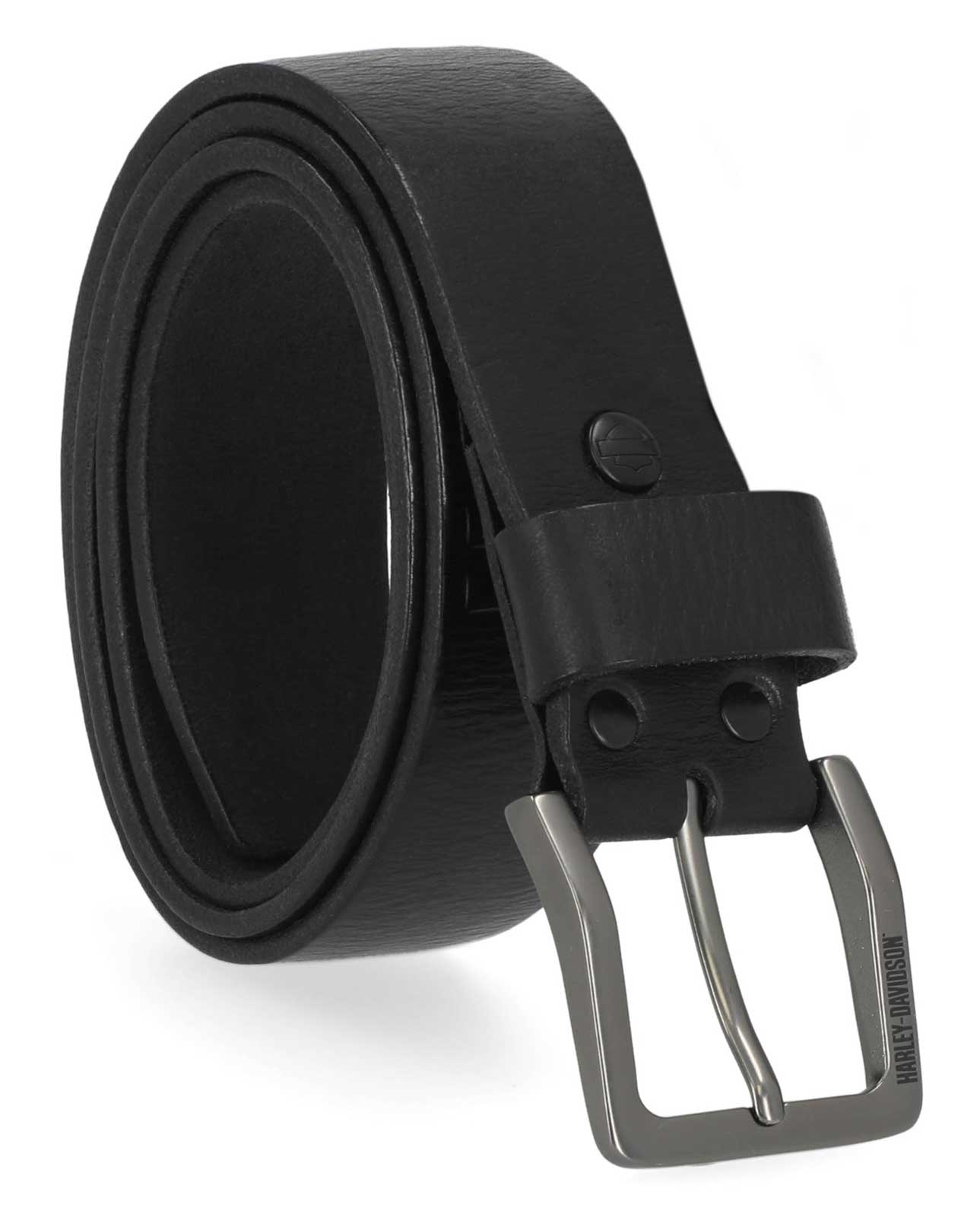 Harley-Davidson Free Shipping - Harley-Davidson Men's Embossed H-D Logo Genuine Leather Belt - Matte Black - Free Shipping on many products plus Orders Over $99