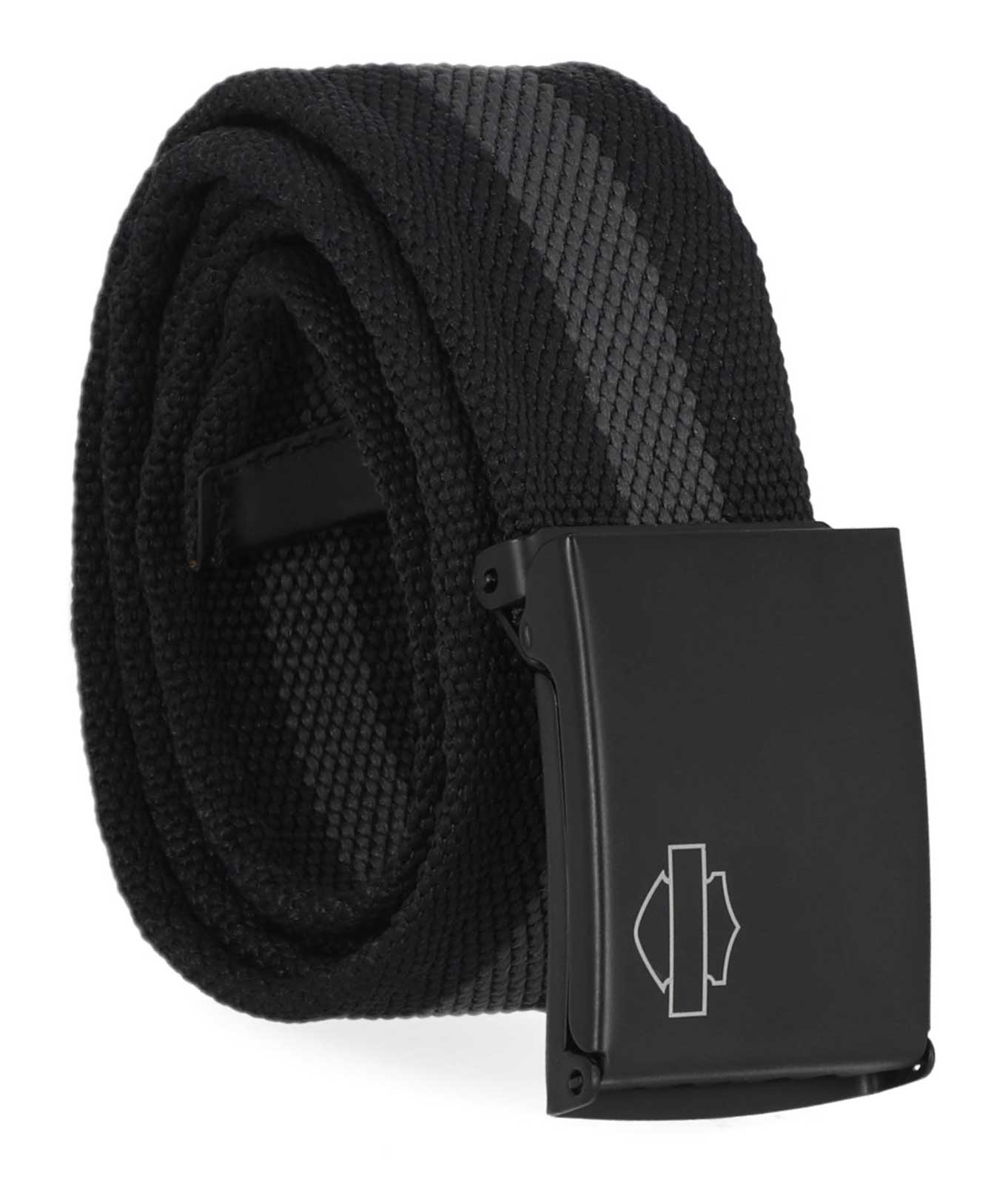 Harley-Davidson Free Shipping - Harley-Davidson Men's Tactical Gun Metal Bar & Shield Buckle Nylon Web Belt Gray - Free Shipping on many products plus Orders Over $99