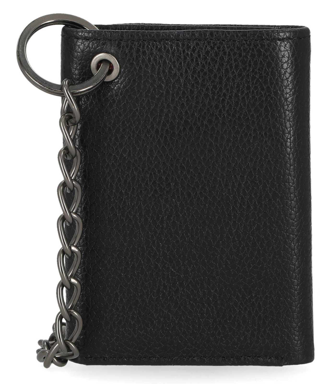 Harley-Davidson Men's Bar & Shield Core Pebble Chain Tri-Fold Wallet, Black - Largest Selection of Harley-Davidson Products