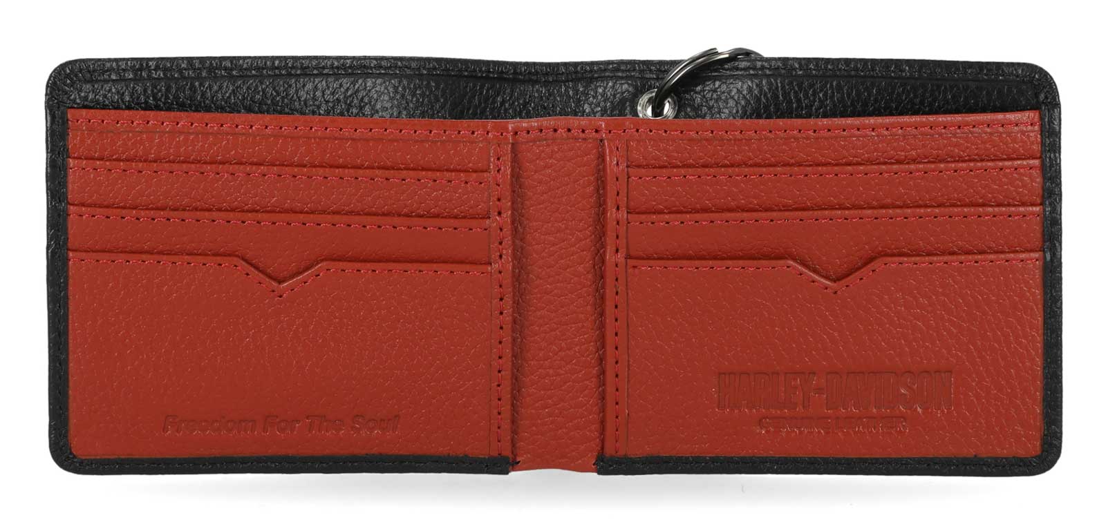 Harley-Davidson Free Shipping - Harley-Davidson Men's Bar & Shield Core Pebble Biker Chain Bi-Fold Wallet, Black - Free Shipping on many products plus Orders Over $99
