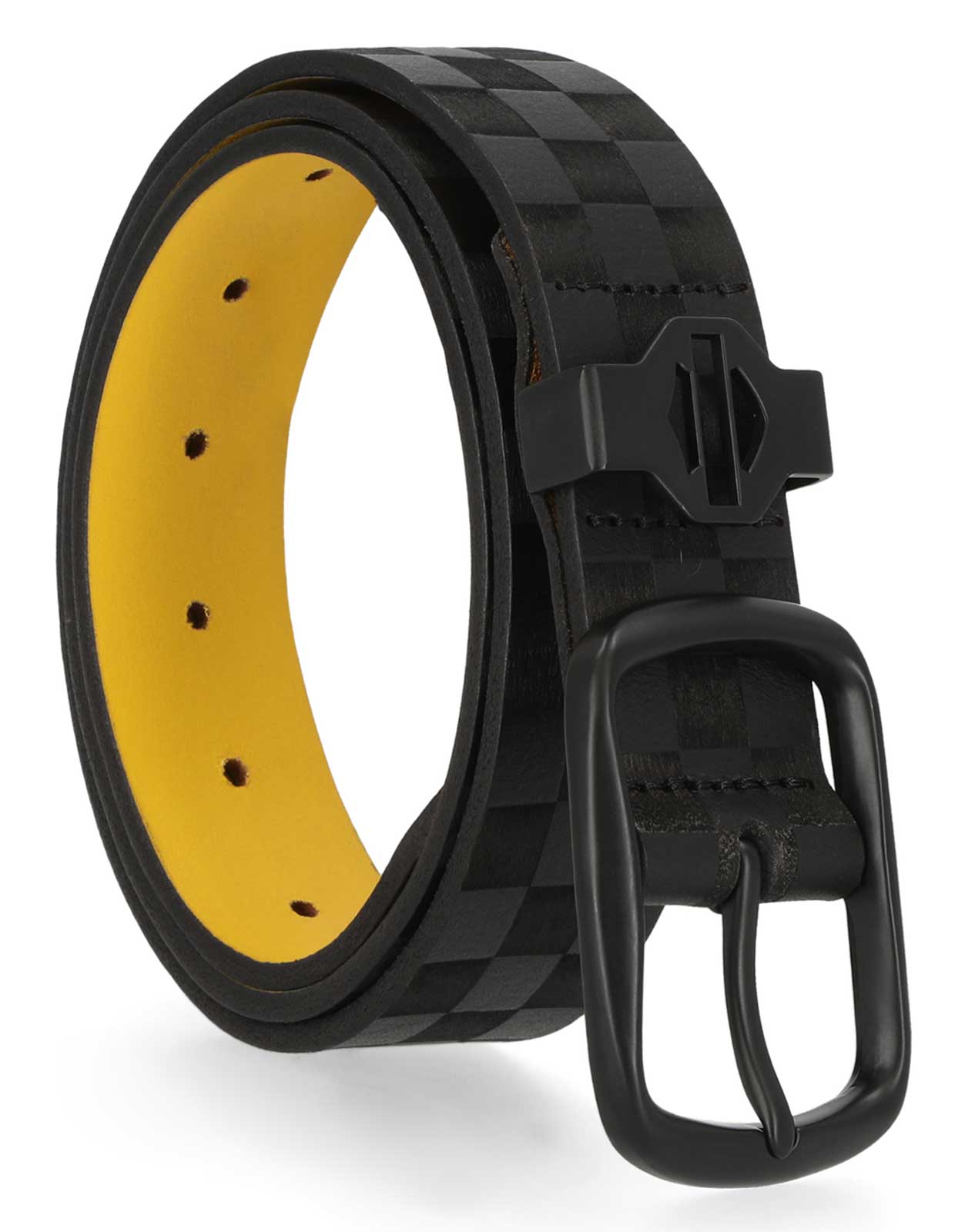 Harley-Davidson Free Shipping - Harley-Davidson Men's Checkerboard Bar & Shield Keeper Leather Belt, Black - Free Shipping on many products plus Orders Over $99