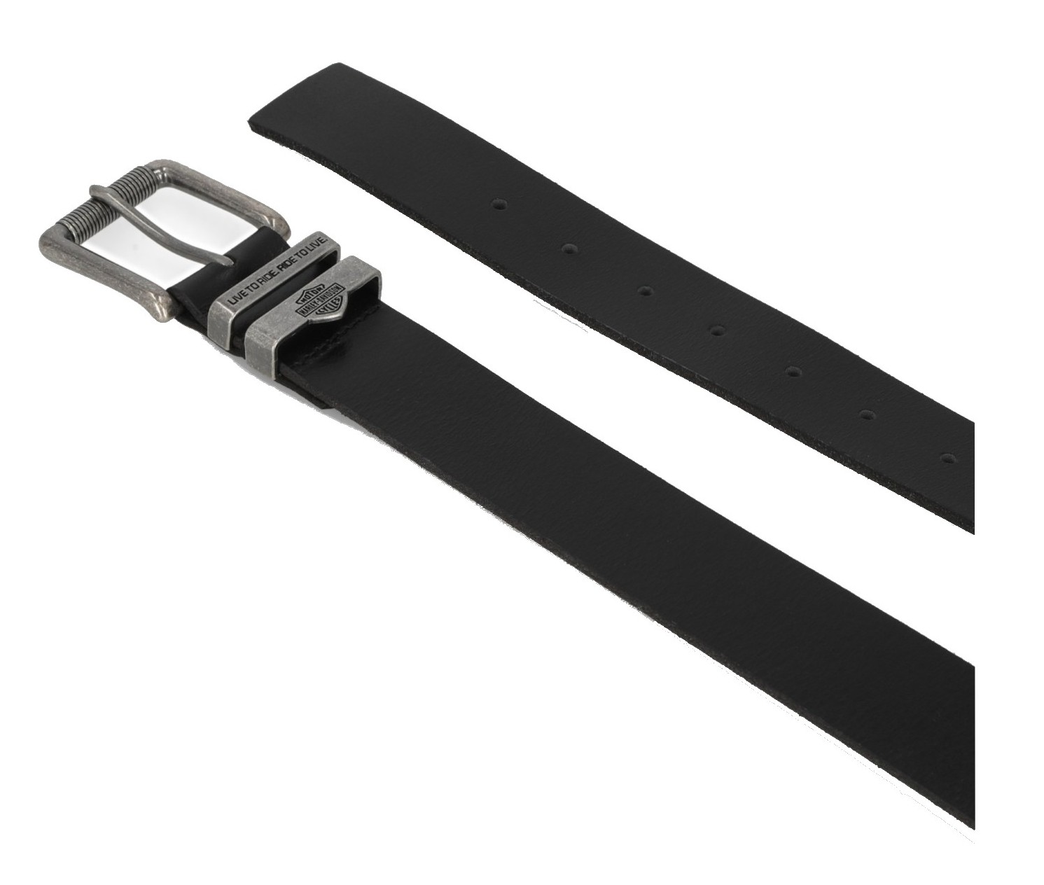 Harley-Davidson® Men's Metal Keeper H-D Logo Genuine Leather Belt