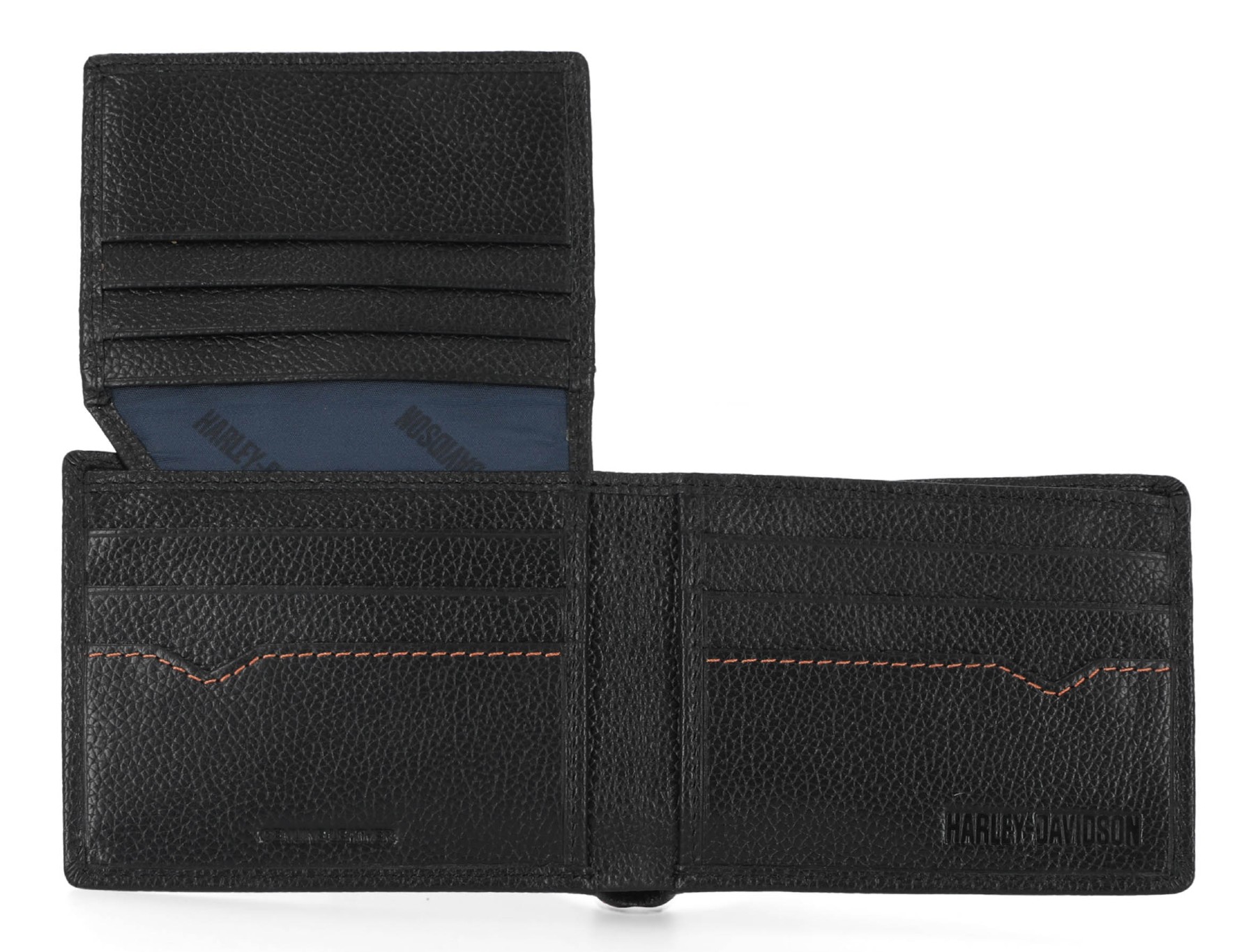 Harley-Davidson® Men's Classic Genuine Pebble Leather B&S Passcase