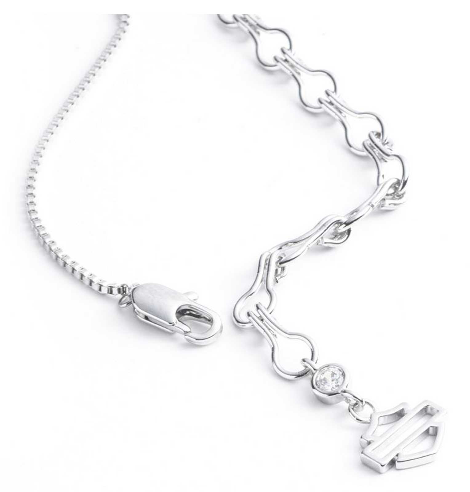 アクセサリー Y Harley-Davidson® Women's 16 in. Tiger's Eye Bar & Shield