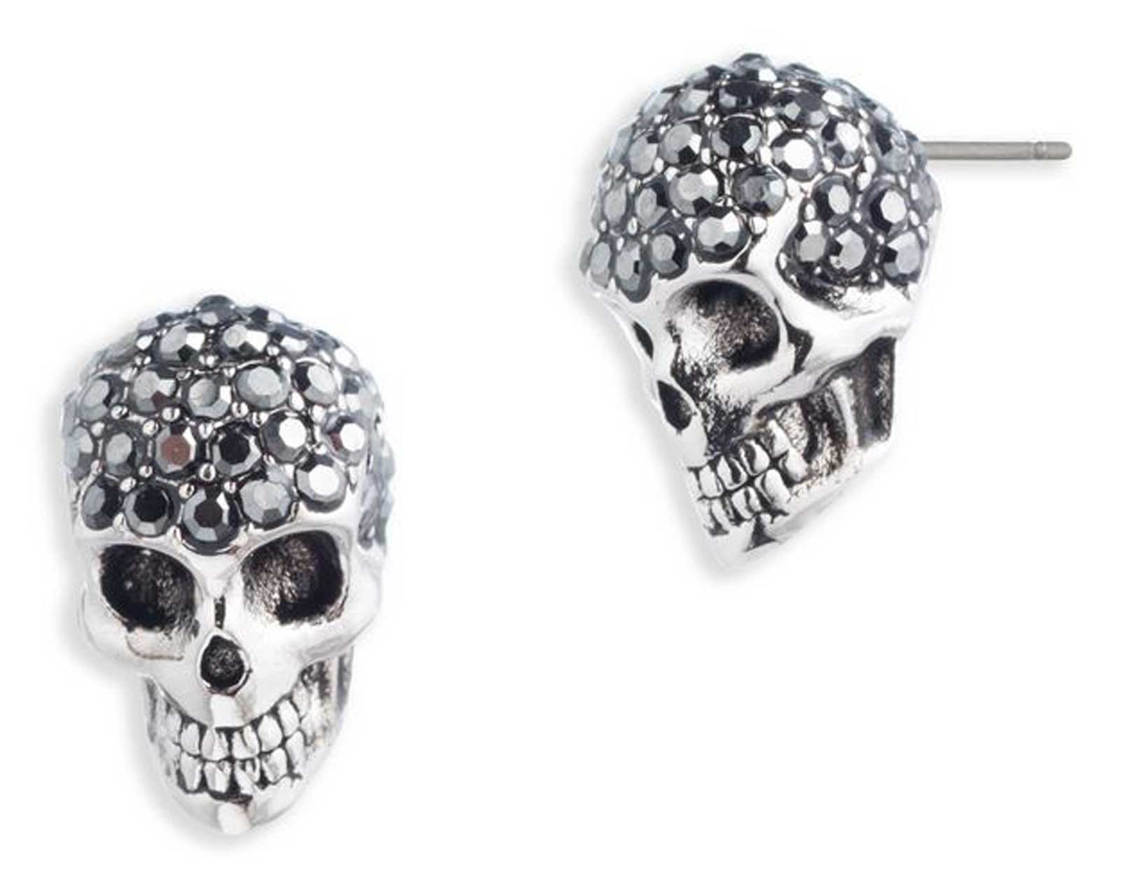 Harley-Davidson Free Shipping - Harley-Davidson Women's Crystal Skull Necklace & Earring Set, Sterling Silver - Free Shipping on many products plus Orders Over $99