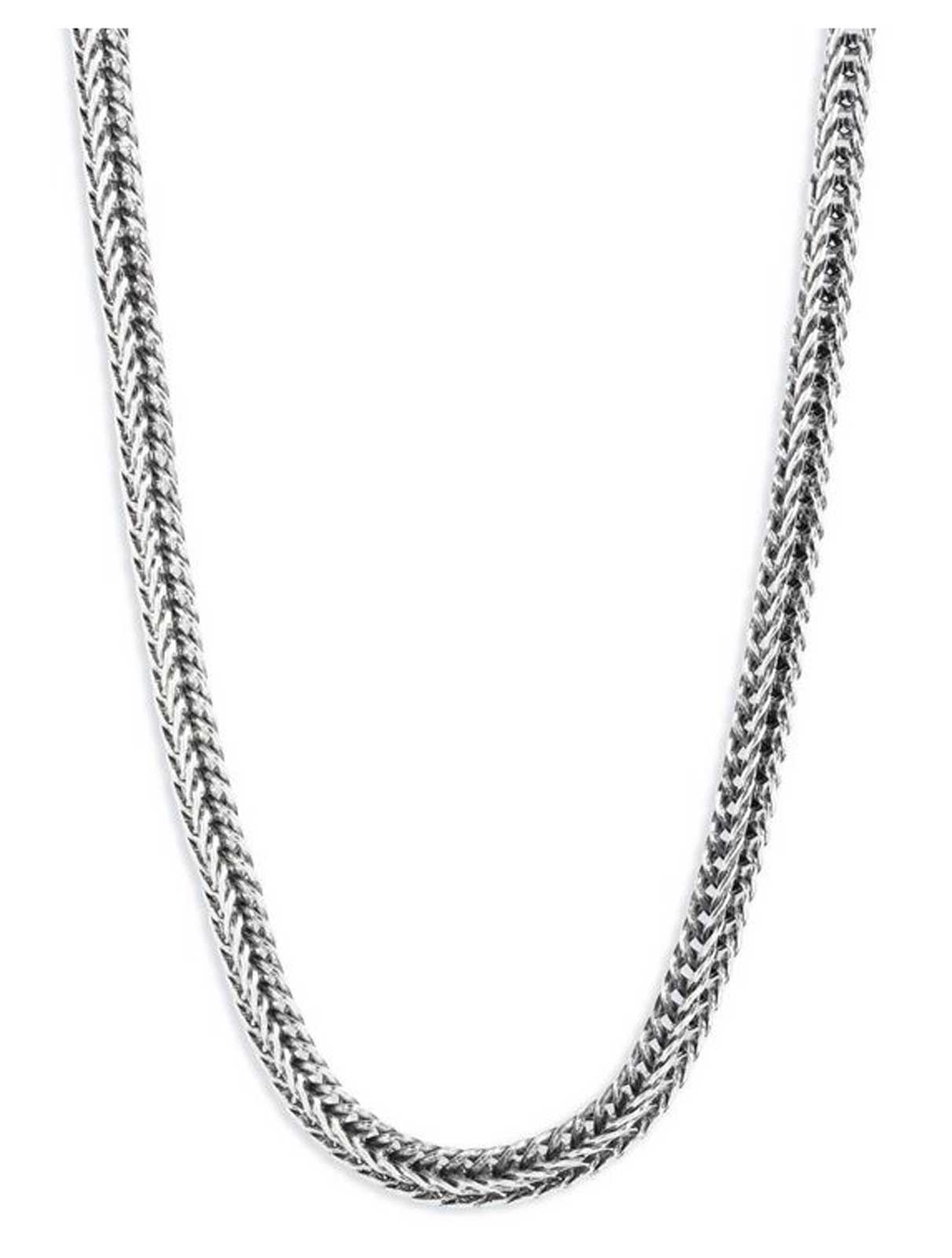 Black Ion Plated Stainless Steel 6 MM Foxtail Chain Necklace: 18 - 30 Inch  | Lynx - YouTube