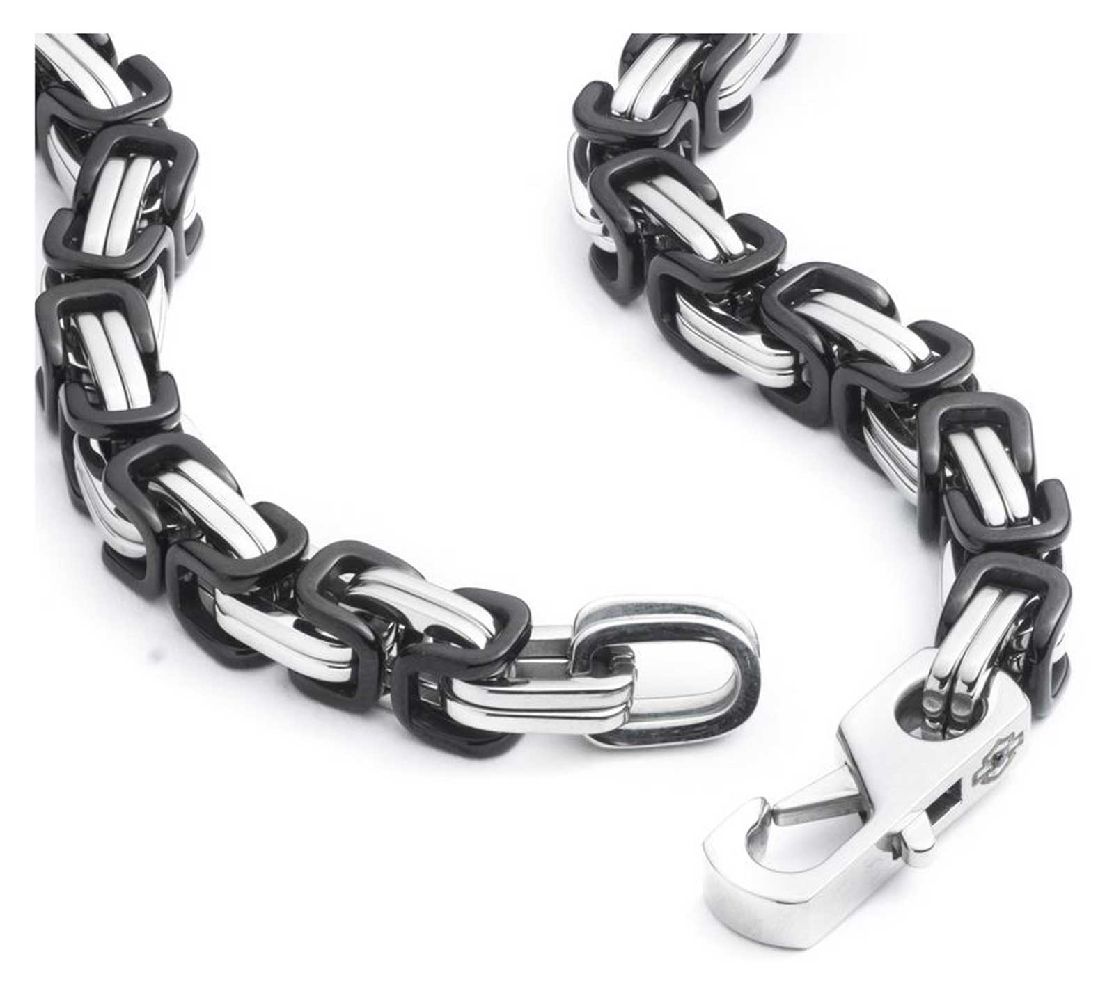 Harley-Davidson® Men's 22 in. Two Tone Interlocked Link Chain