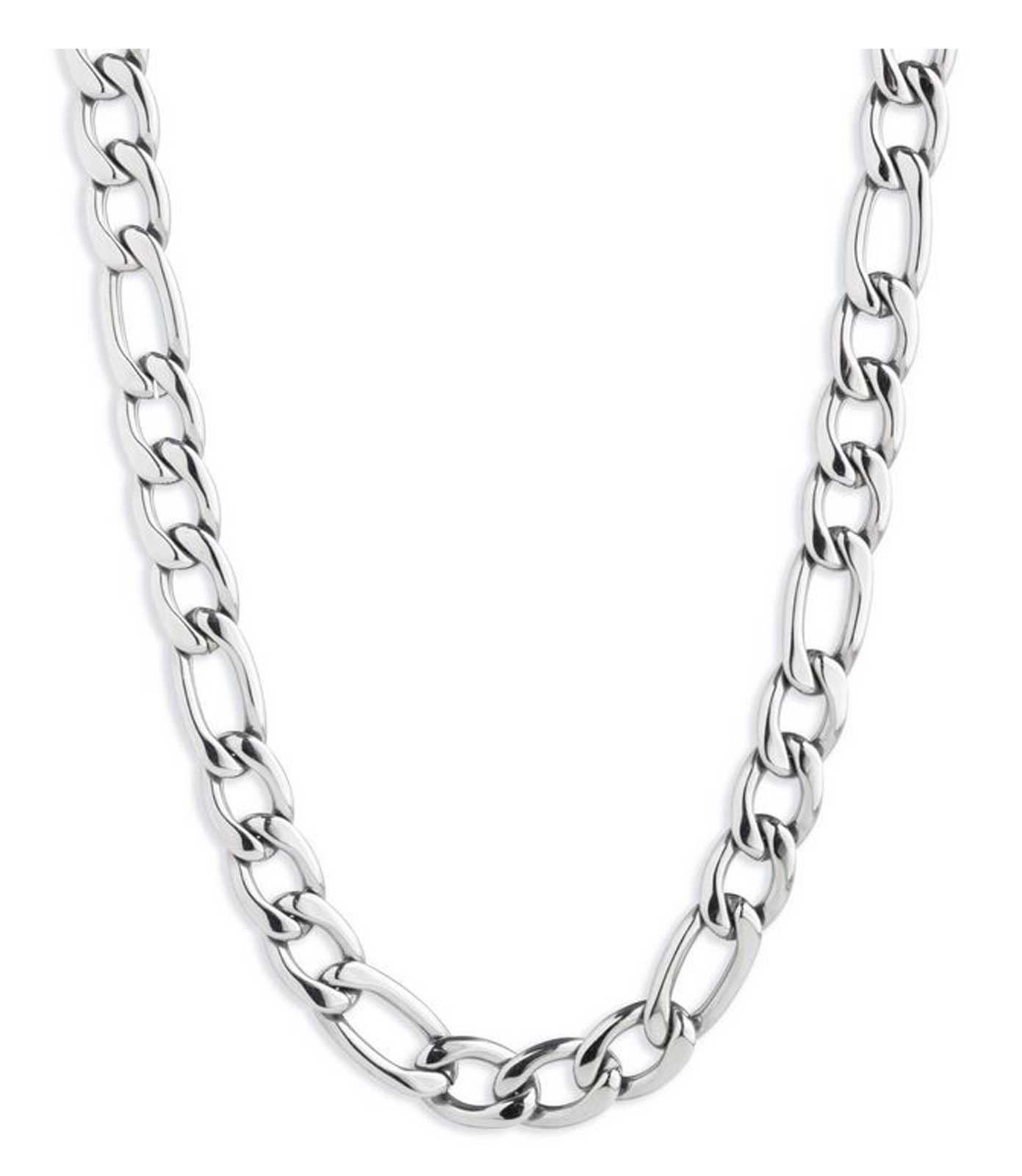 Harley-Davidson Men's 24 in. Figaro Chain Necklace - Stainless Steel, Silver - Wisconsin Harley-Davidson