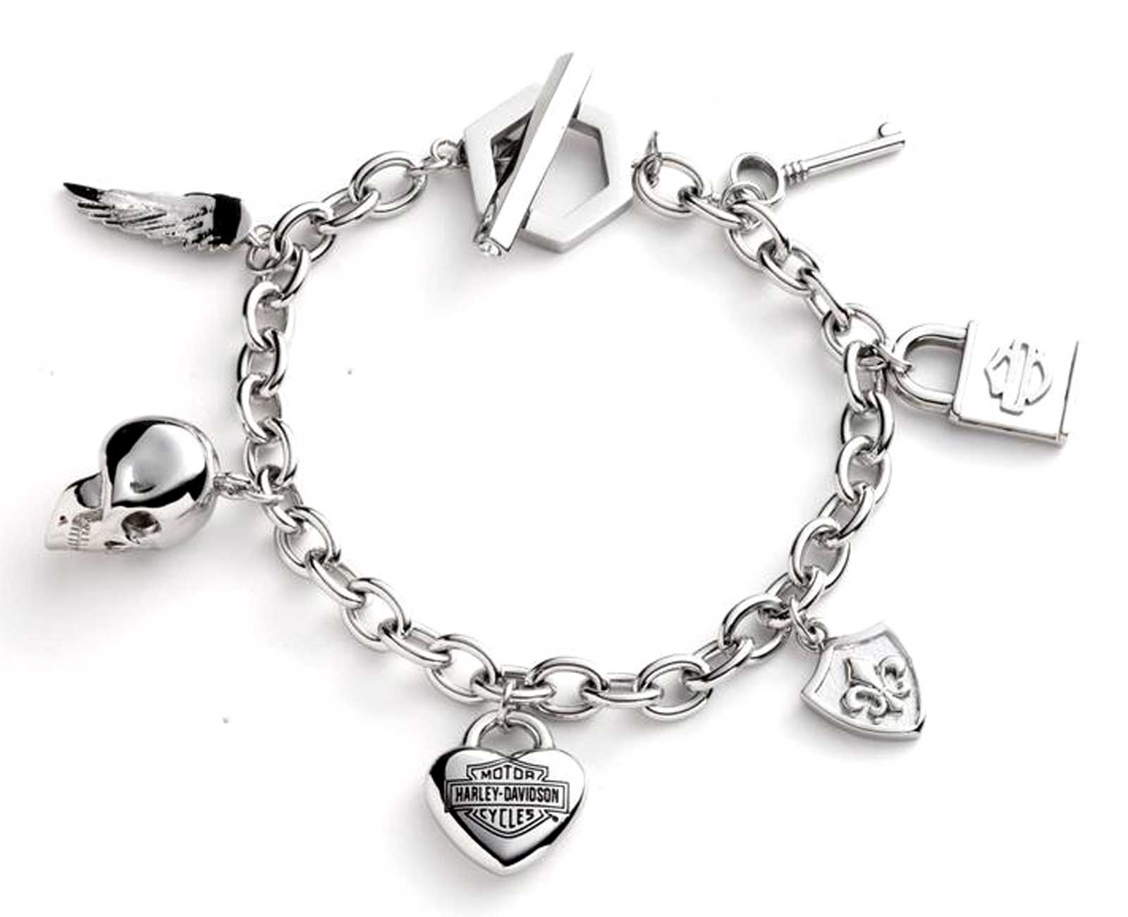 Harley-Davidson® Women's 7.5 in. Logo & Motif Charm Toggle