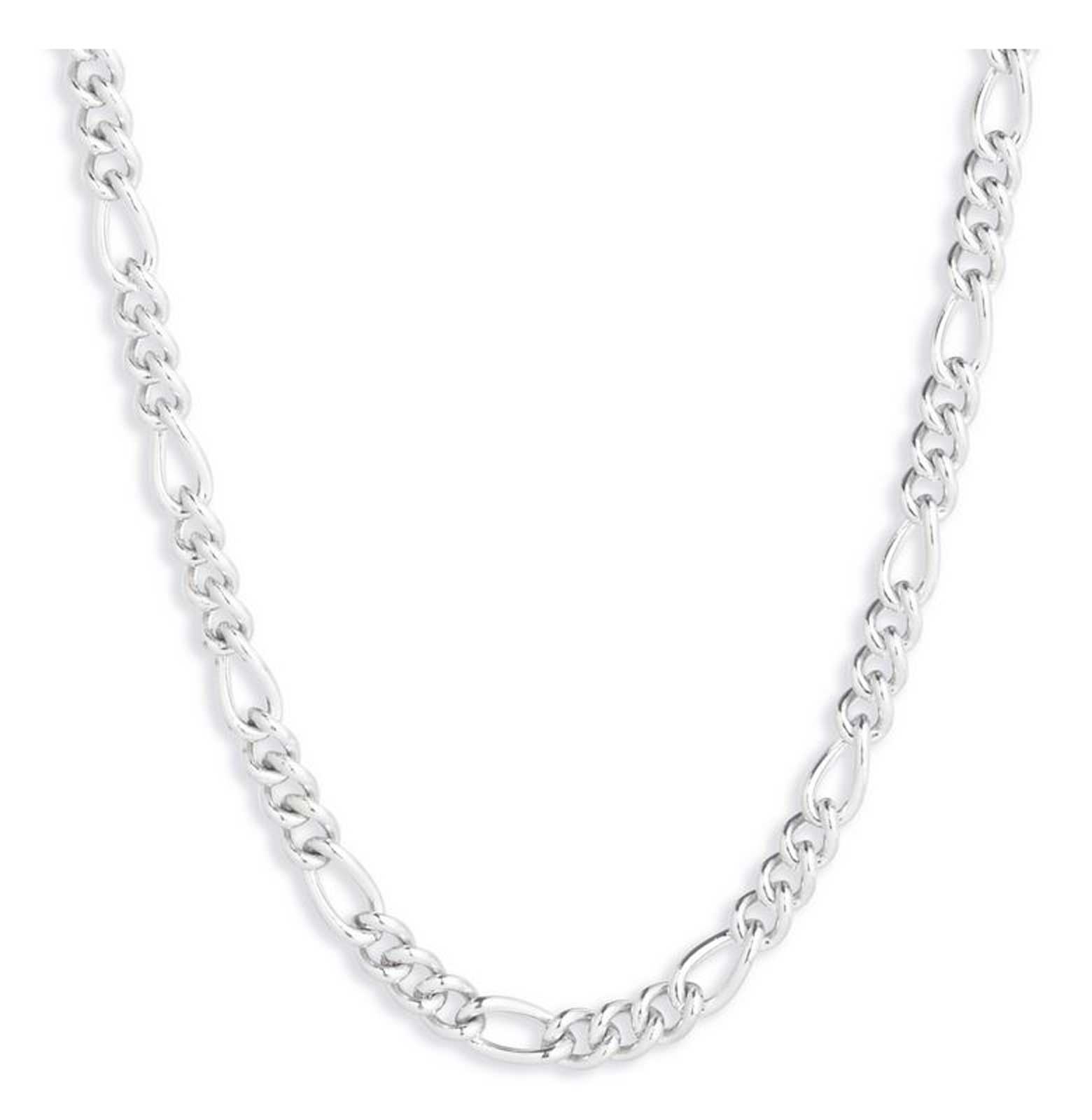 Harley-Davidson Women's 16 in. Figaro Chain Necklace - Brass Silver Plated - Wisconsin Harley-Davidson
