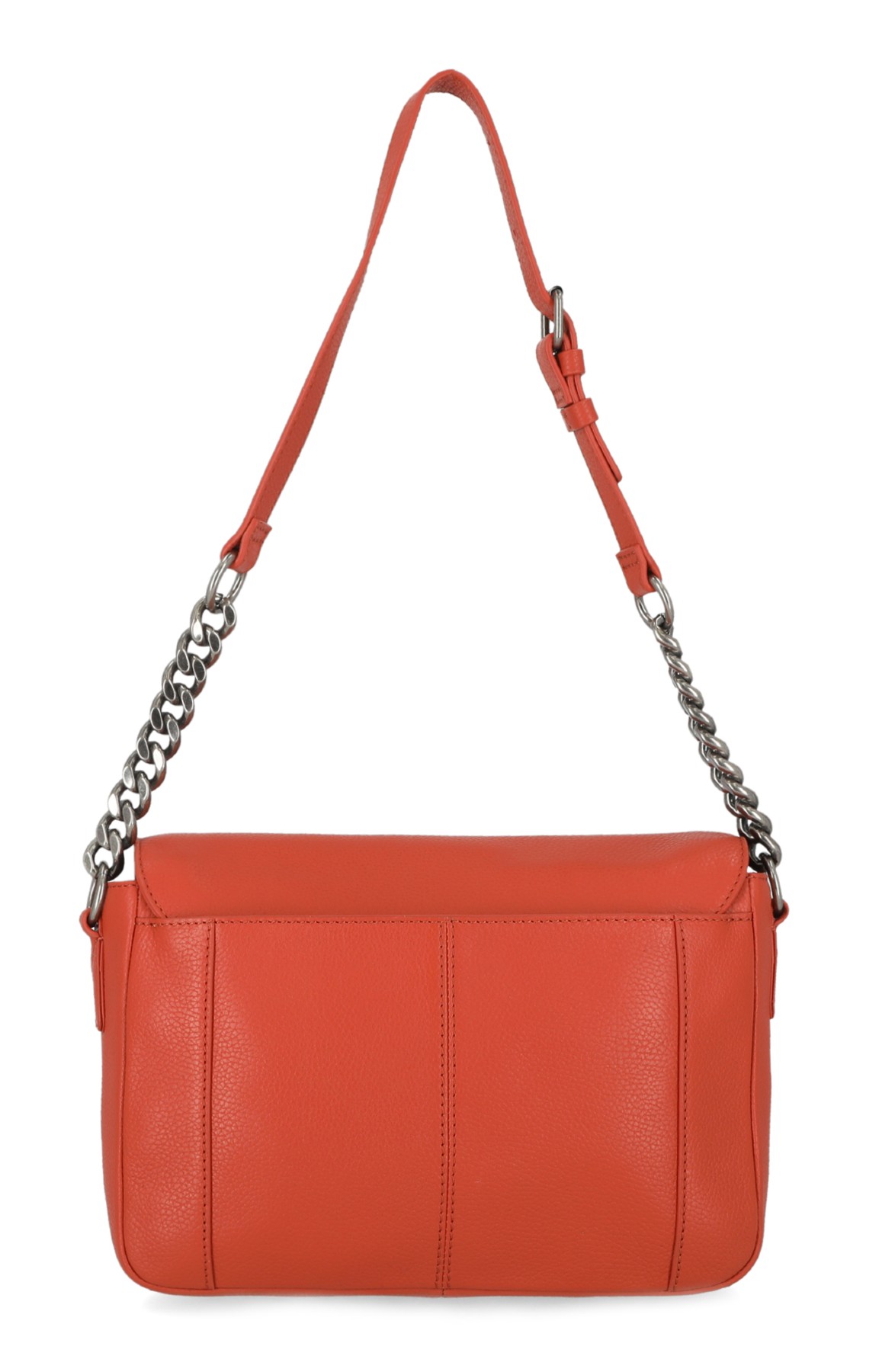 Harley-Davidson Women's Magnetic Flap Closure O Ring Chain Purse - Orange - No Hassle Returns at Wisconsin Harley