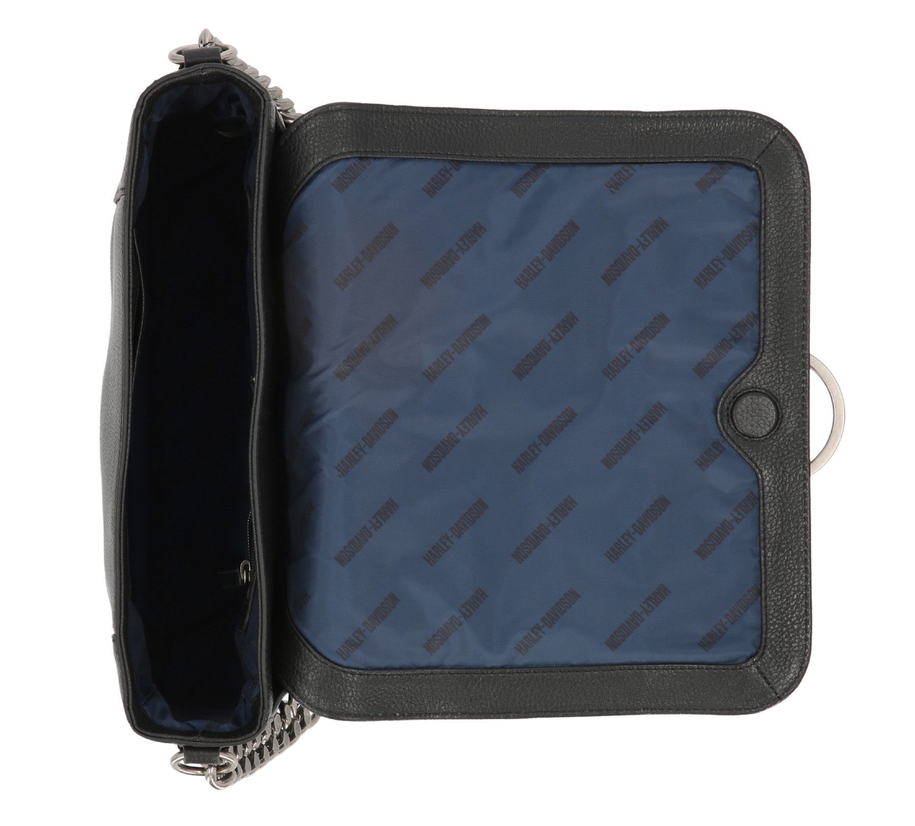 Harley-Davidson Free Shipping - Harley-Davidson Women's Magnetic Flap Closure O Ring Chain Purse - Black - Free Shipping on many products plus Orders Over $99