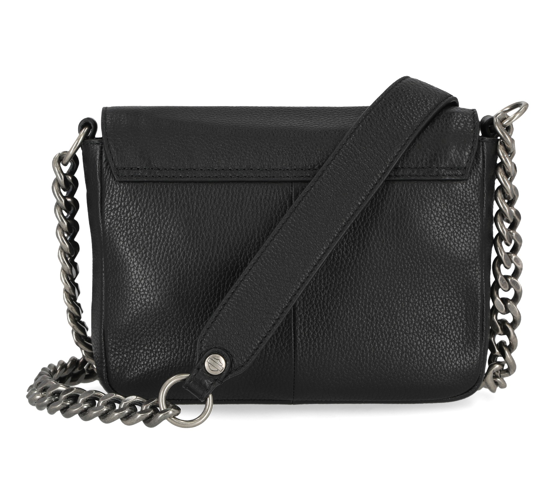 Harley-Davidson Women's Magnetic Flap Closure O Ring Crossbody Purse - Black - No Hassle Returns at Wisconsin Harley