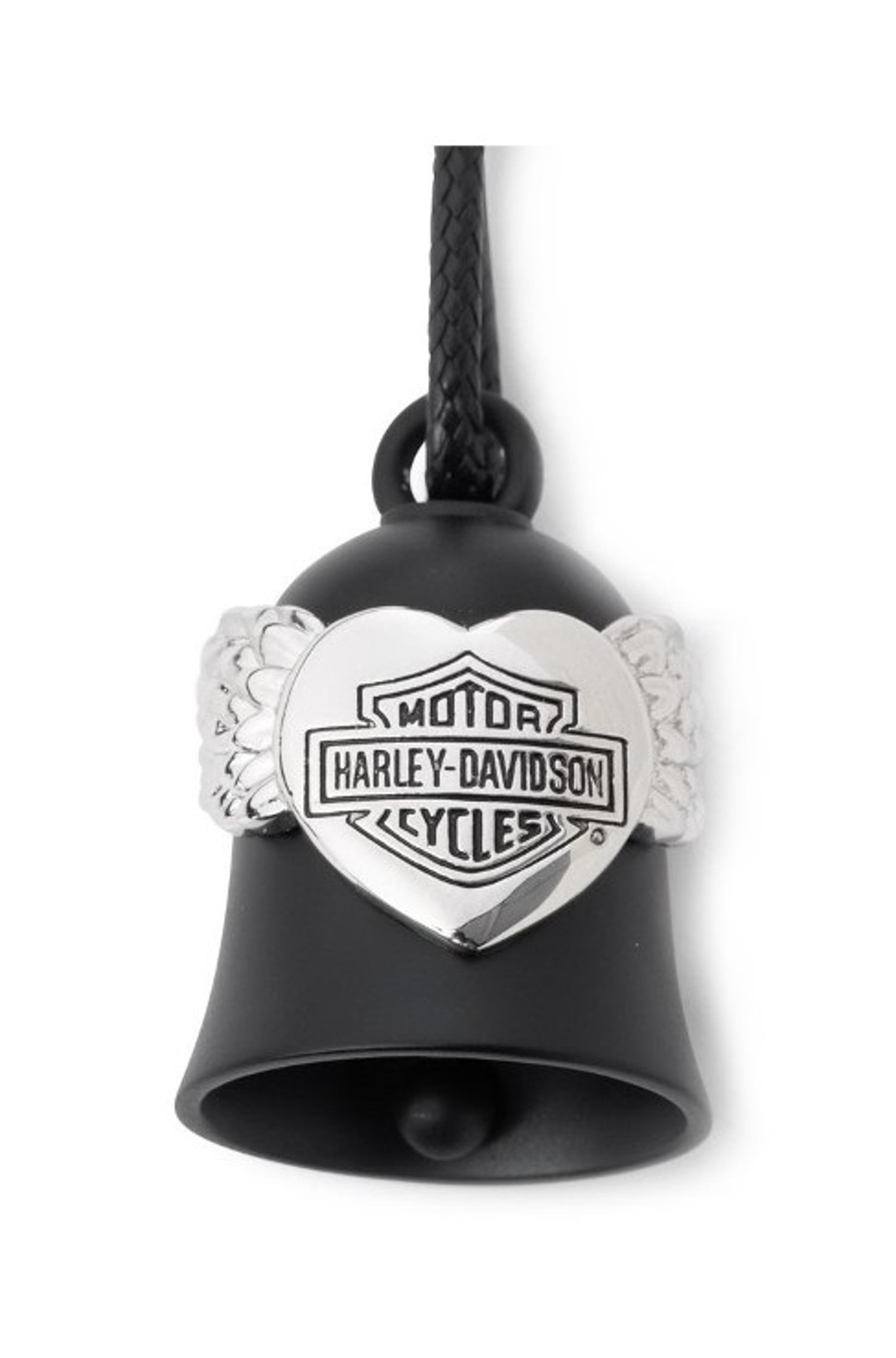 Harley-Davidson H-D Bar & Shield Winged Heart Motif Ride Bell - Silver Plating - Wisconsin Harley-Davidson
