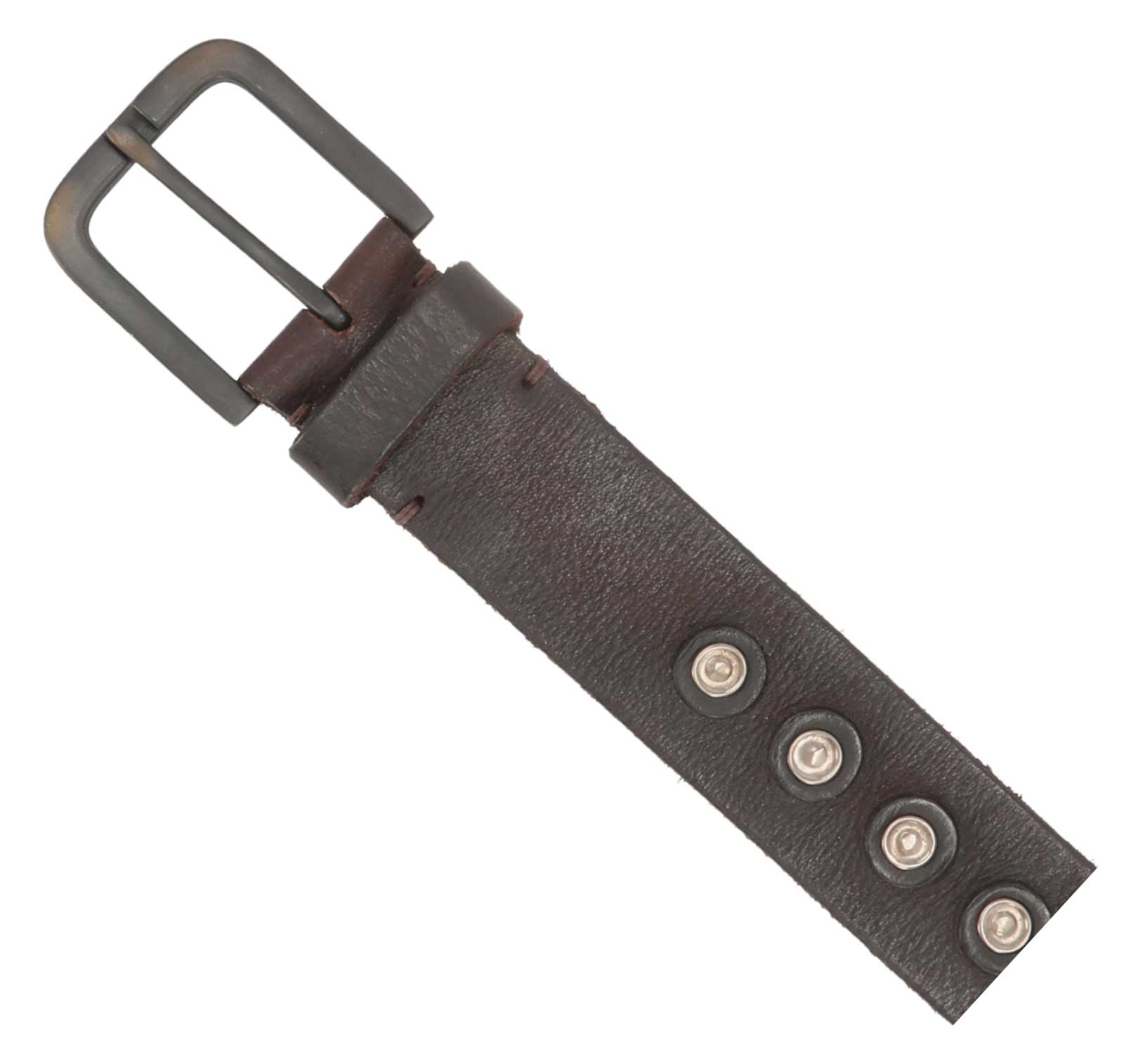 Harley-Davidson Men's Center Rivet Genuine Leather Belt - Dark Antique Finish - No Hassle Returns at Wisconsin Harley