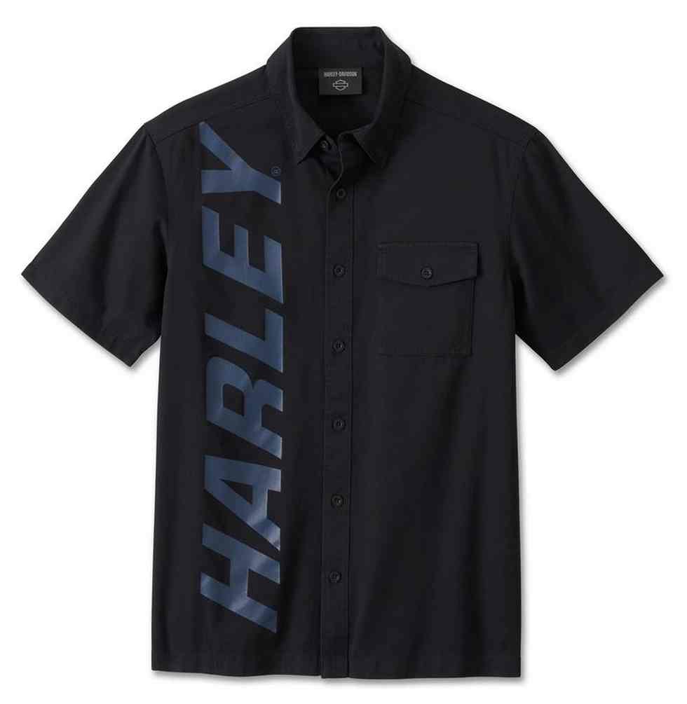 Harley-Davidson Men's Highside Mechanic Short Sleeve Shirt - Black 96445-24VM - Wisconsin Harley-Davidson