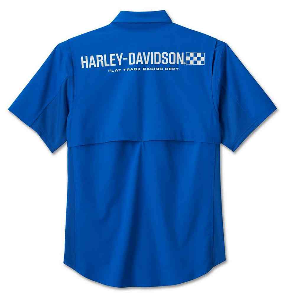 Harley-Davidson Free Shipping - Harley-Davidson Men's Wicked Short Sleeve Performance Shirt, Blue 96443-24VM - Free Shipping on many products plus Orders Over $99