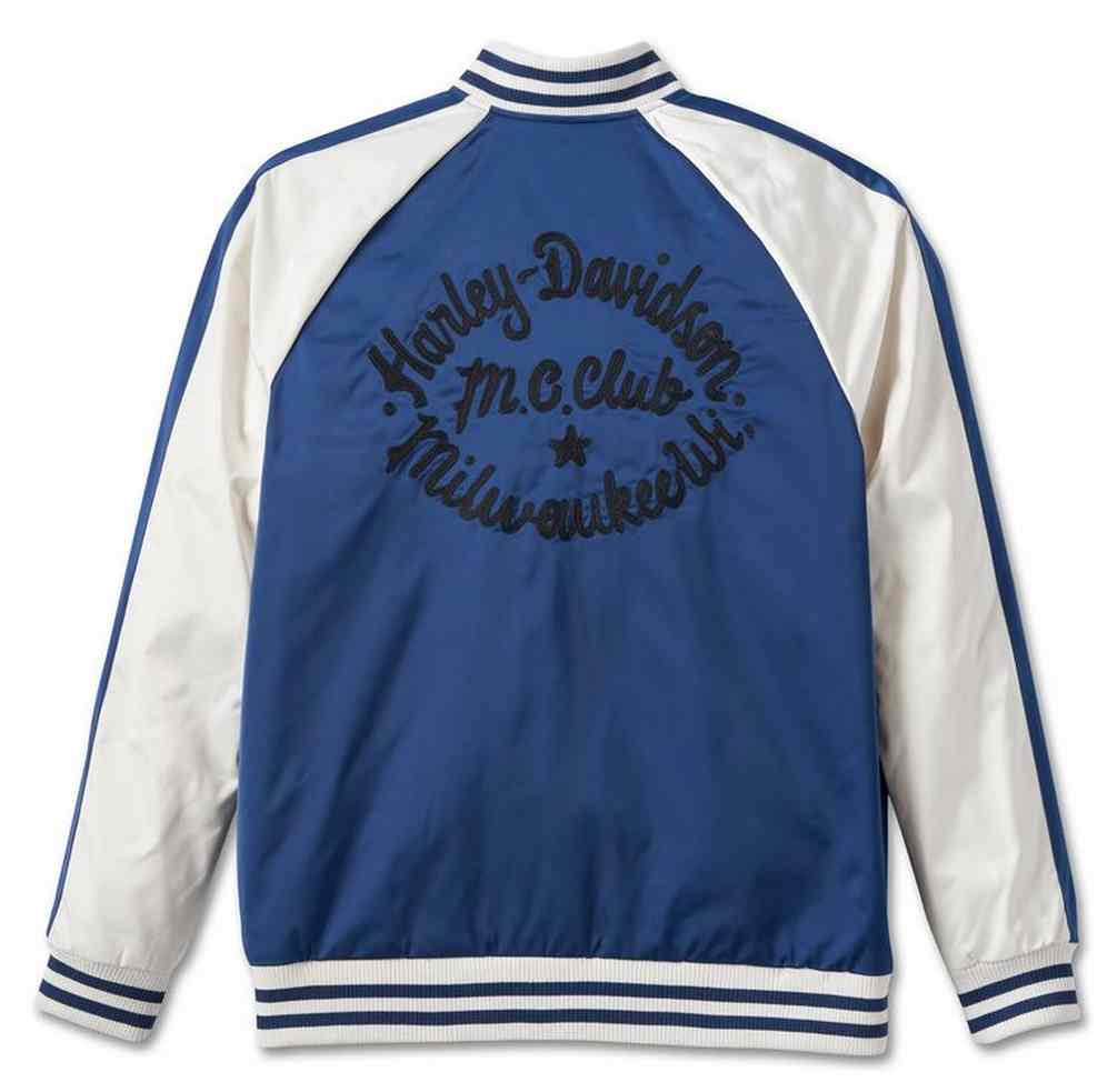 Harley-Davidson® Men's Club Crew Casual Jacket - Colorblocked Blue