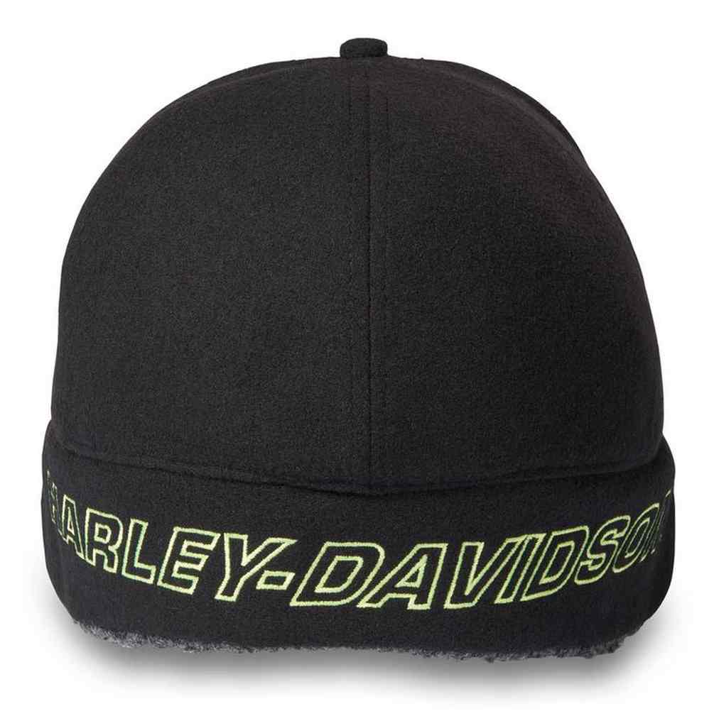 Harley-Davidson Men's Willie G Skull Sherpa Ear Flap Hat - Black 97640-24VM - No Hassle Returns at Wisconsin Harley