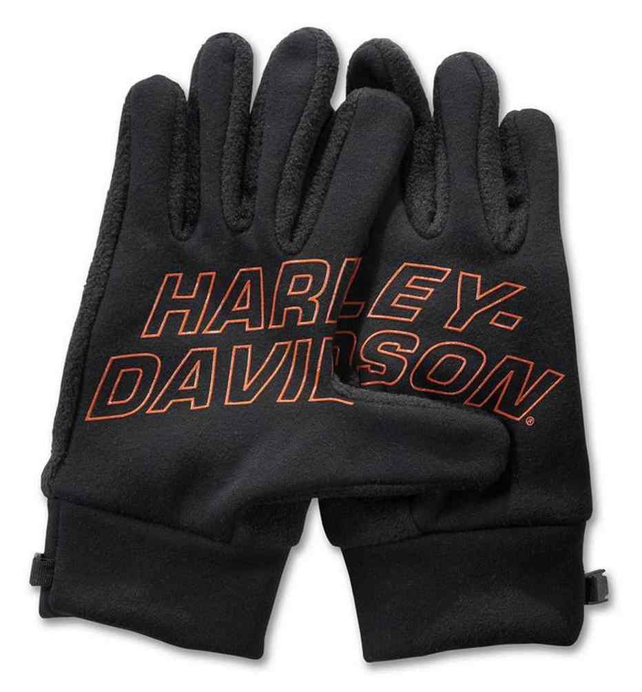 Harley-Davidson® Men's Combustion Windproof Fleece Gloves - Black