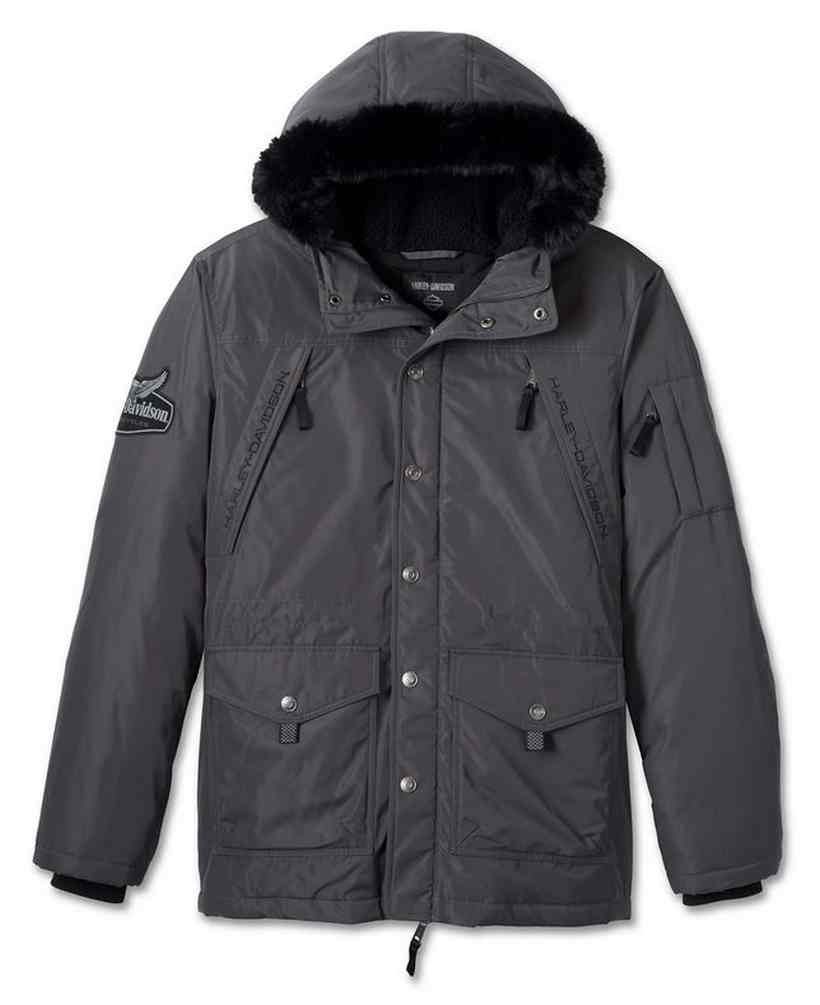 Harley-Davidson® Men's Juneau Parka Winter Jacket - Black Pearl