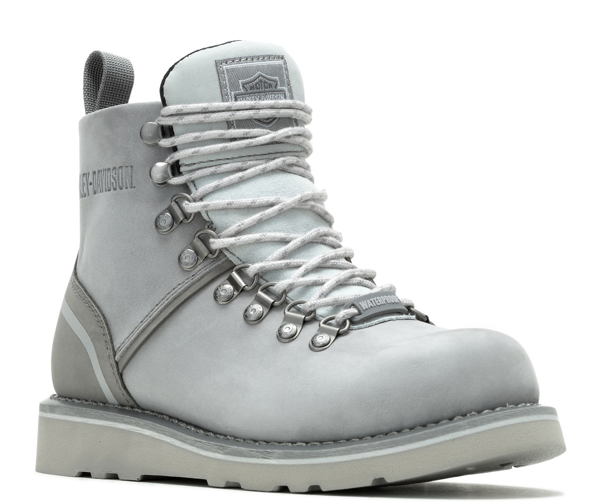 Harley-Davidson Women's Denway 4.5-Inch Dark Grey Motorcycle Boots, D87294 - Wisconsin Harley-Davidson