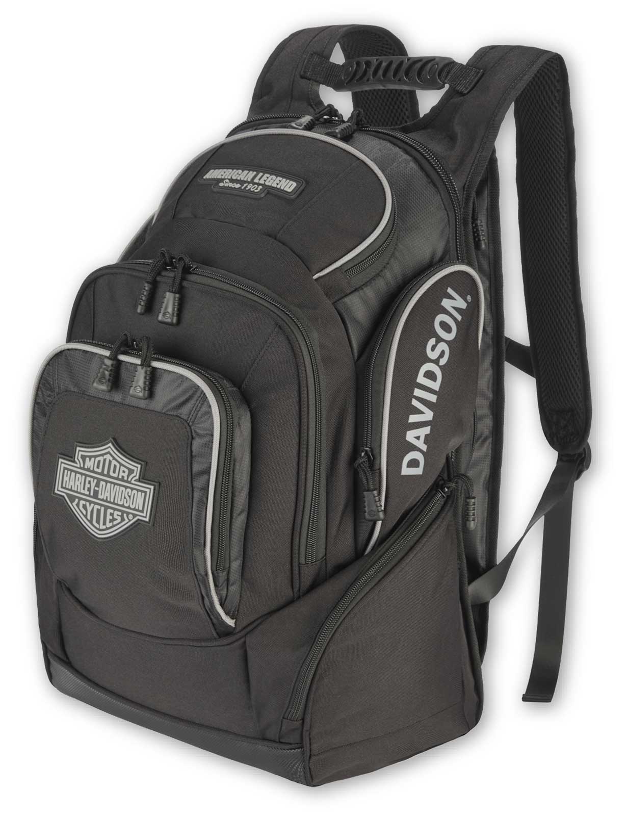 Harley-Davidson Free Shipping - Harley-Davidson Rugged High-Density Polyester 'Legend' Backpack - Black - Free Shipping on many products plus Orders Over $99