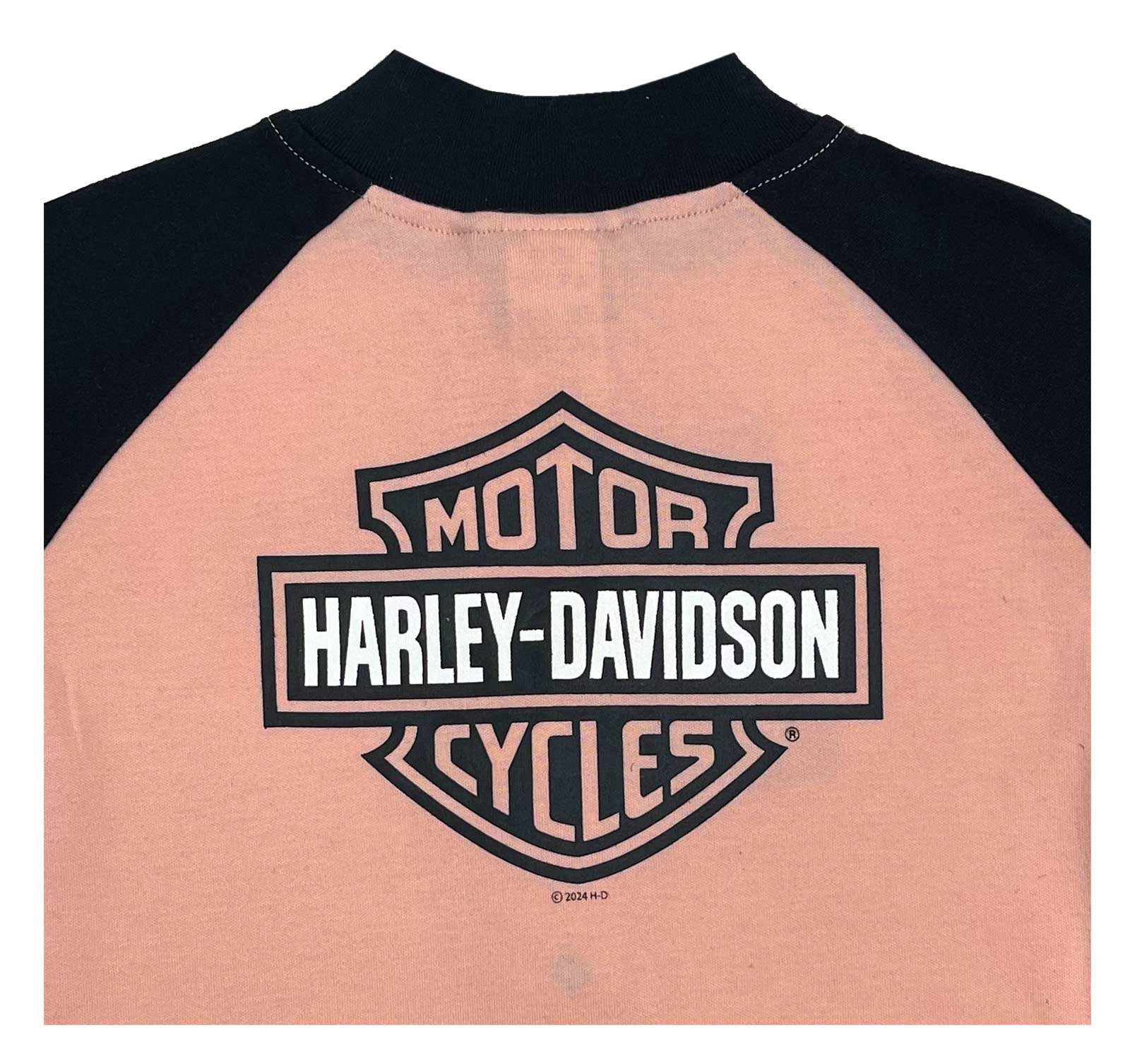 Harley-Davidson Free Shipping - Harley-Davidson Baby Girls' Bar & Shield Varsity Knit Jacket - Colorblocked Pink - Free Shipping on many products plus Orders Over $99