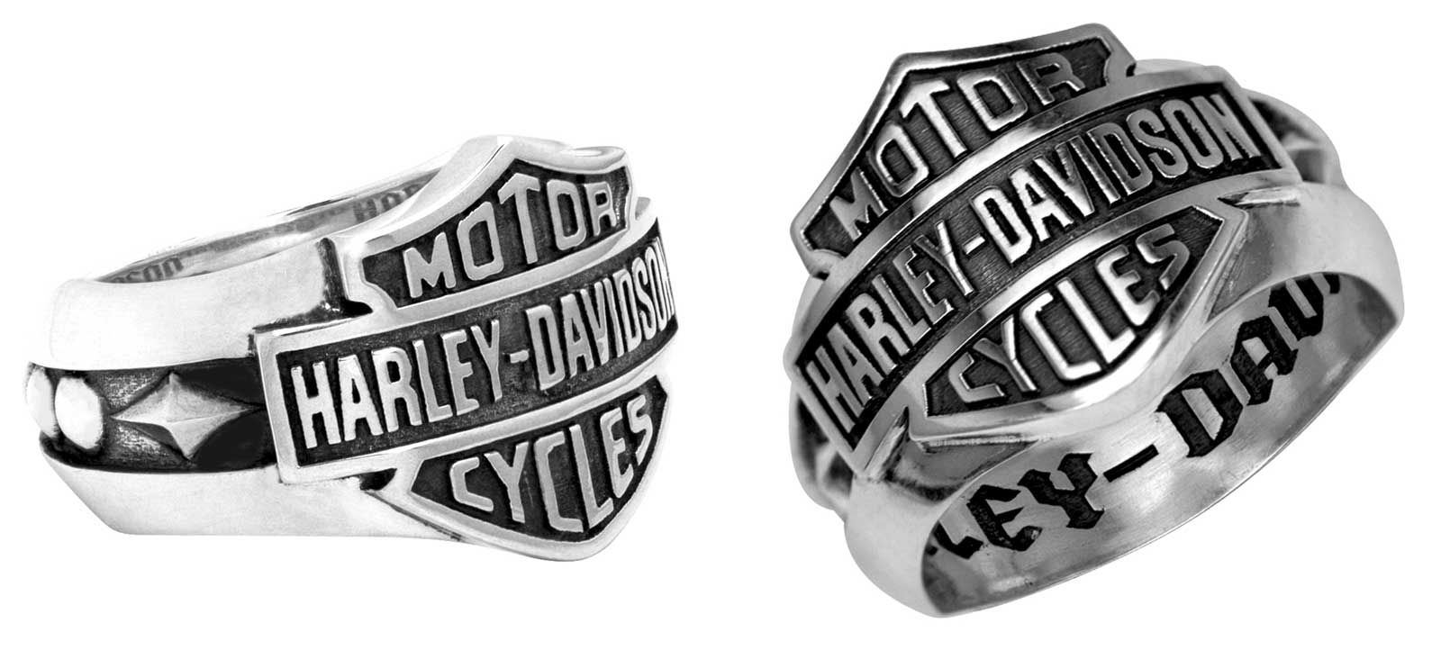 Harley-Davidson® Men's Bar & Shield Decorative Band Ring