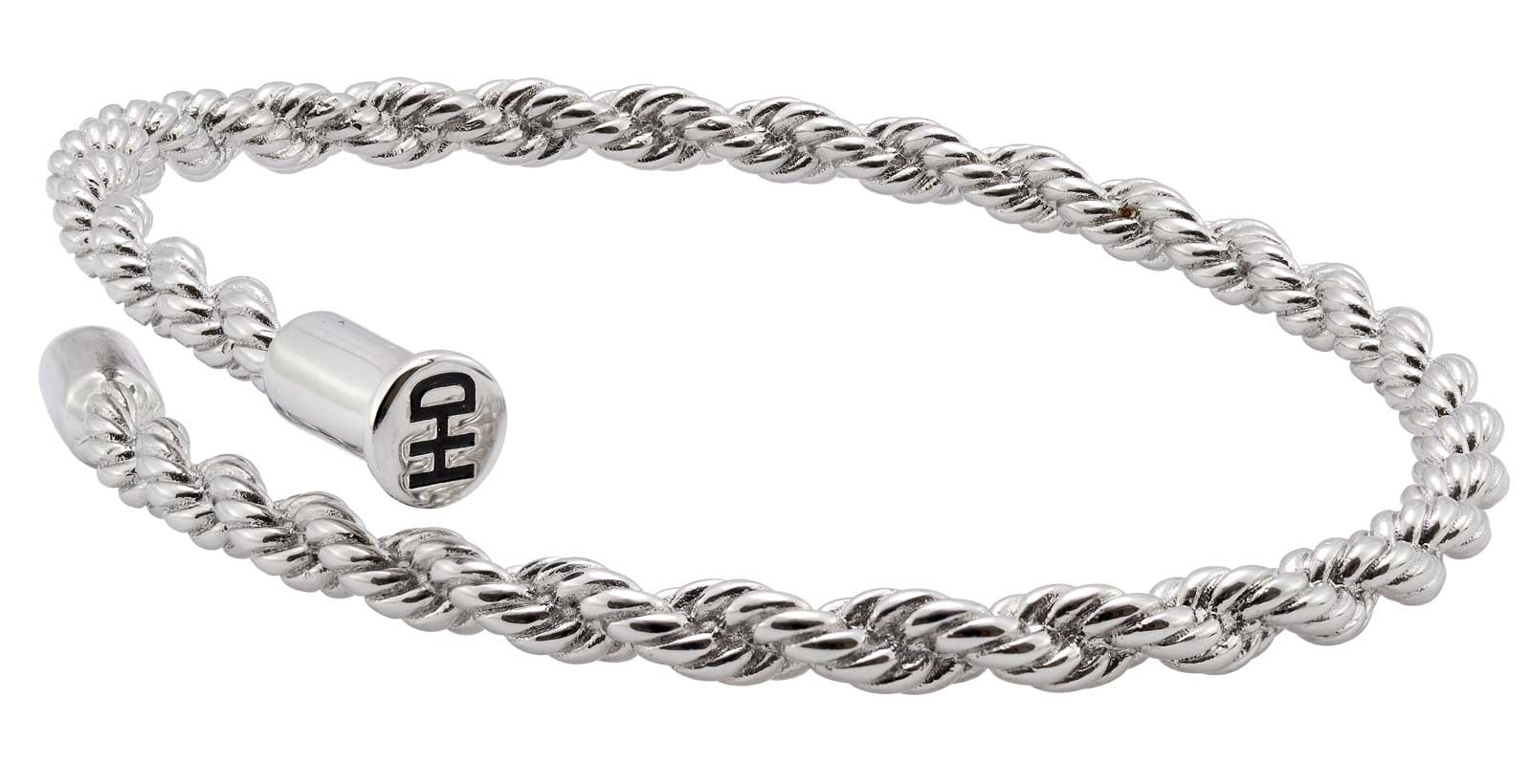 Harley-Davidson Women's Twist Nail Head Rope Bracelet - Stainless Steel - Wisconsin Harley-Davidson