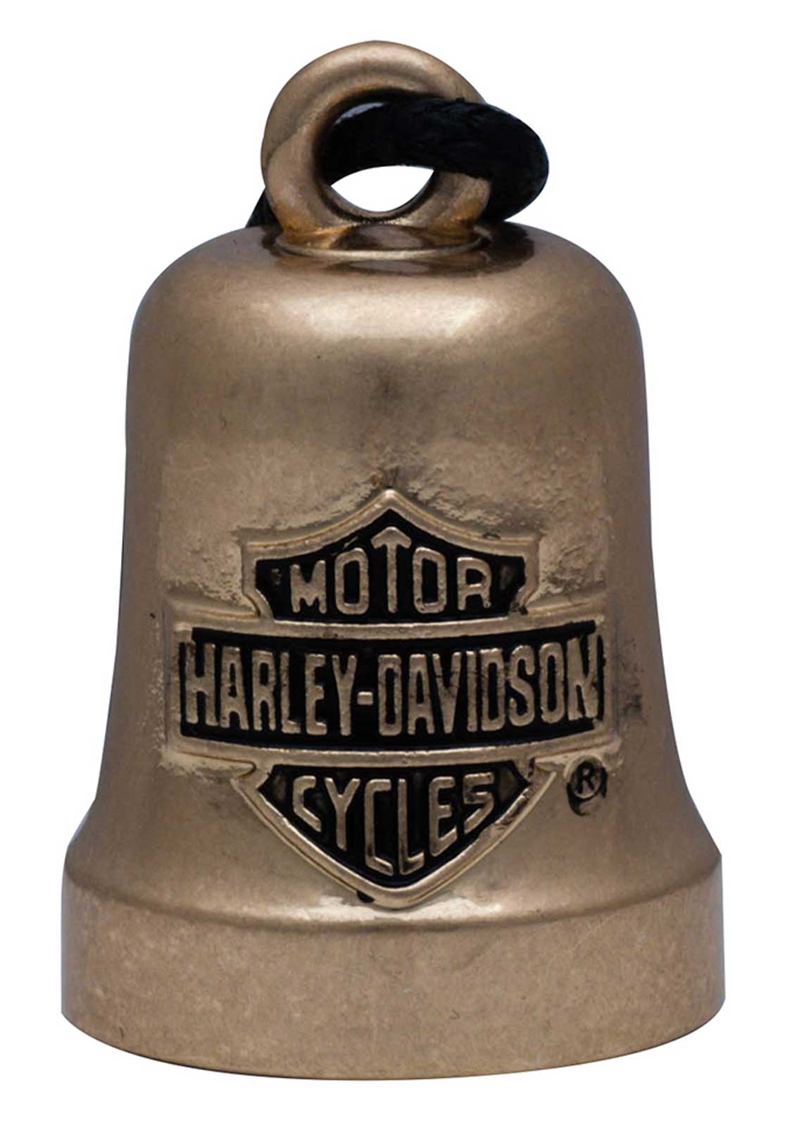 Harley-Davidson Motorcycle H-D Bar & Shield Eagle Ride Bell - Brass Tone - Wisconsin Harley-Davidson