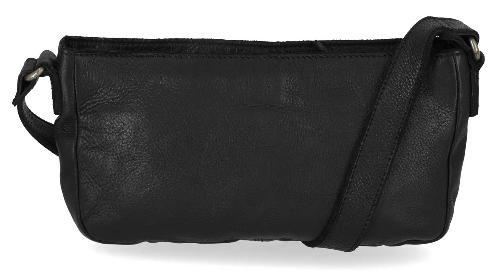 Harley-Davidson Women's Washed Genuine Leather Shoulder Bag Purse - Black - Largest Selection of Harley-Davidson Products